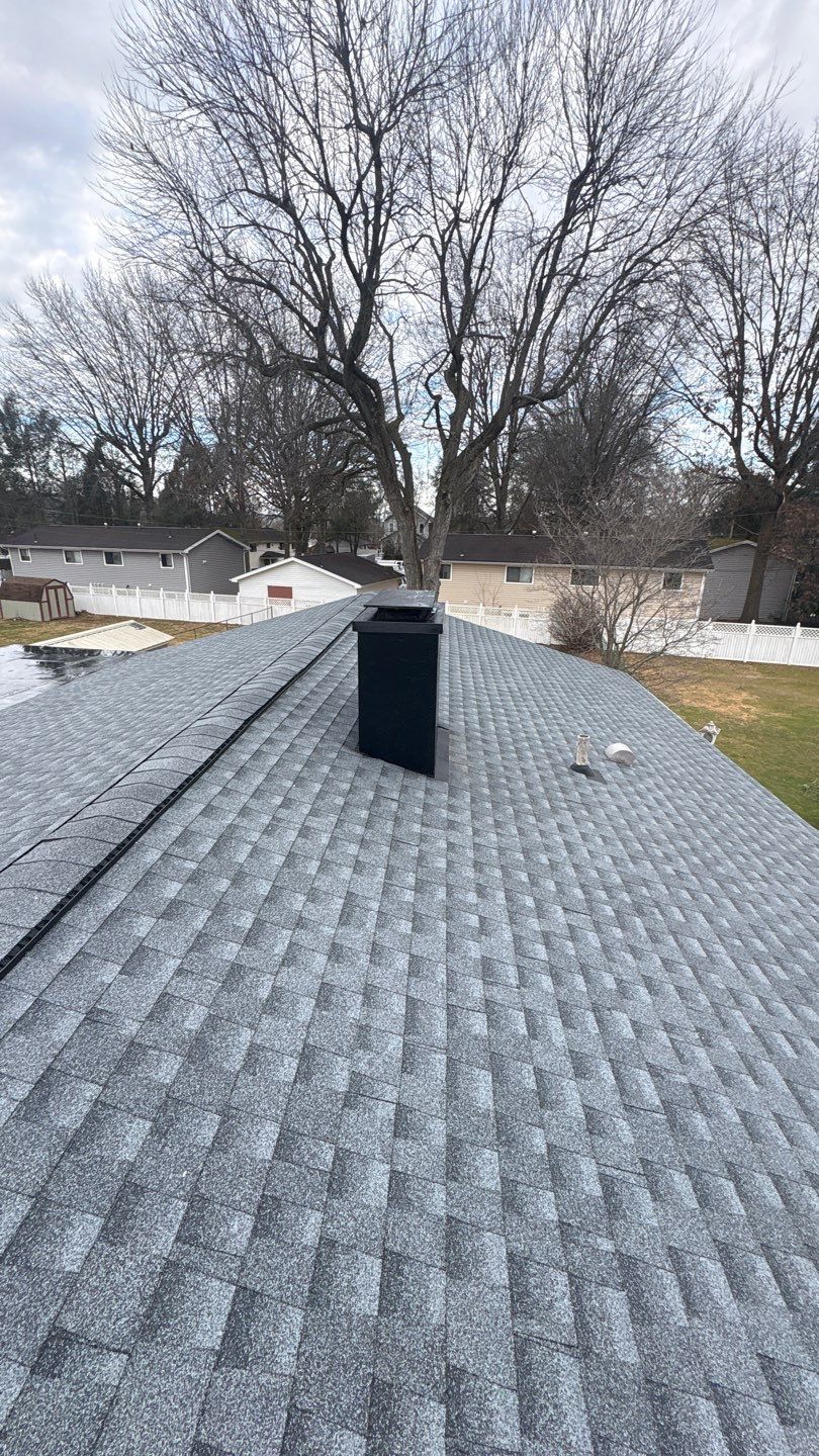 Residential Roofing Installation using EPDM and GAF Timberline HDZ Hickory by Rainstoppers Roofing