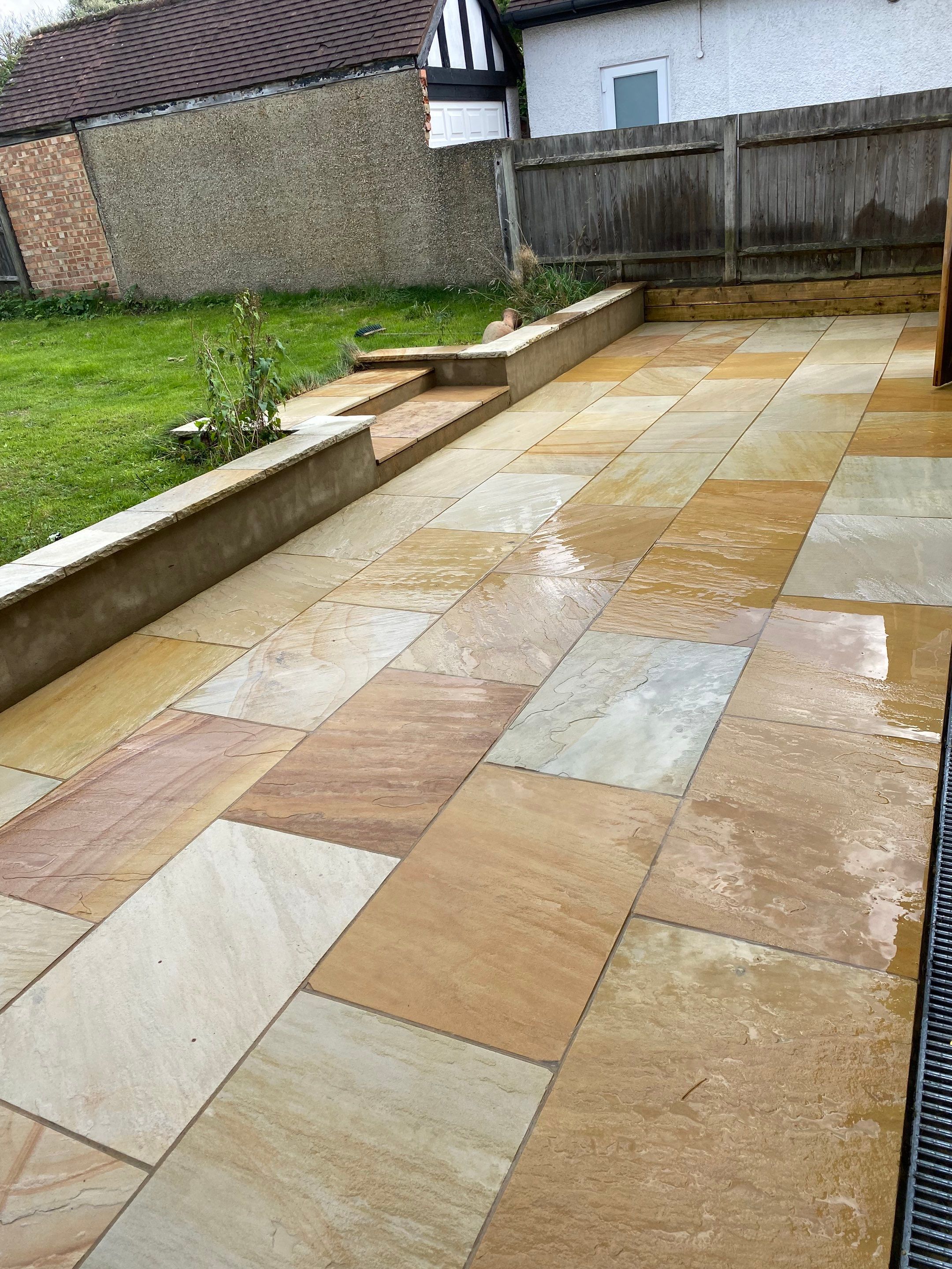Driveway And Patio Clean using honda 21 ltr/min by Ges Exterior Cleaning ltd