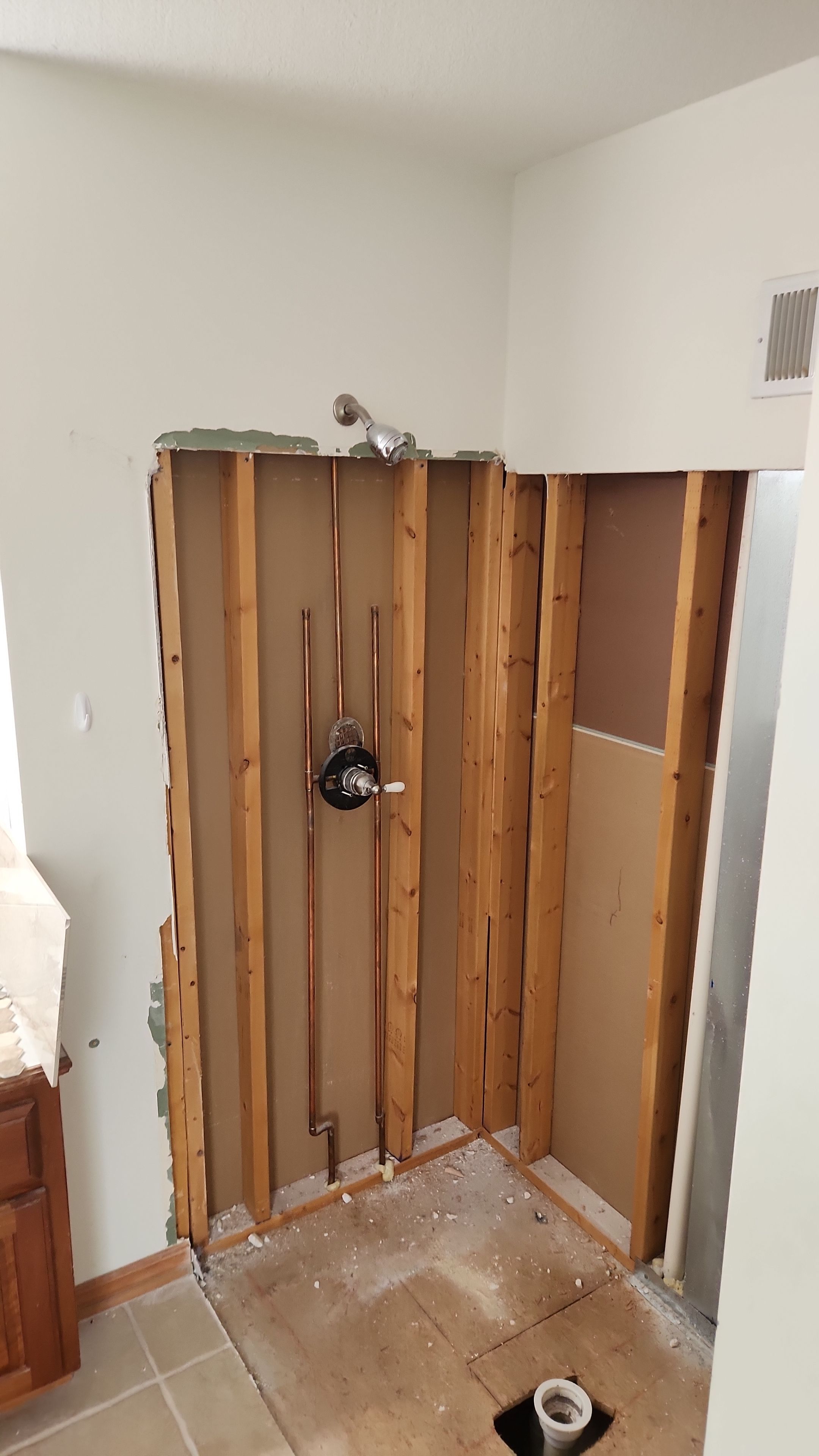 Customer did the demo, we put it back together! by The Shower Company
