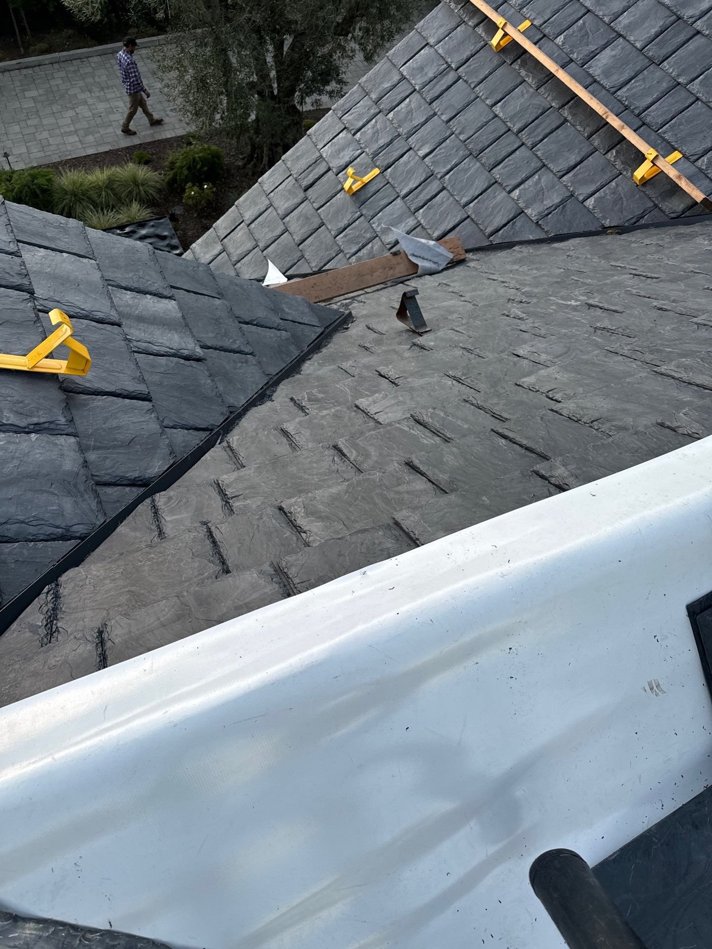 Residential Roofing Installation using Slate by Acker Roofing