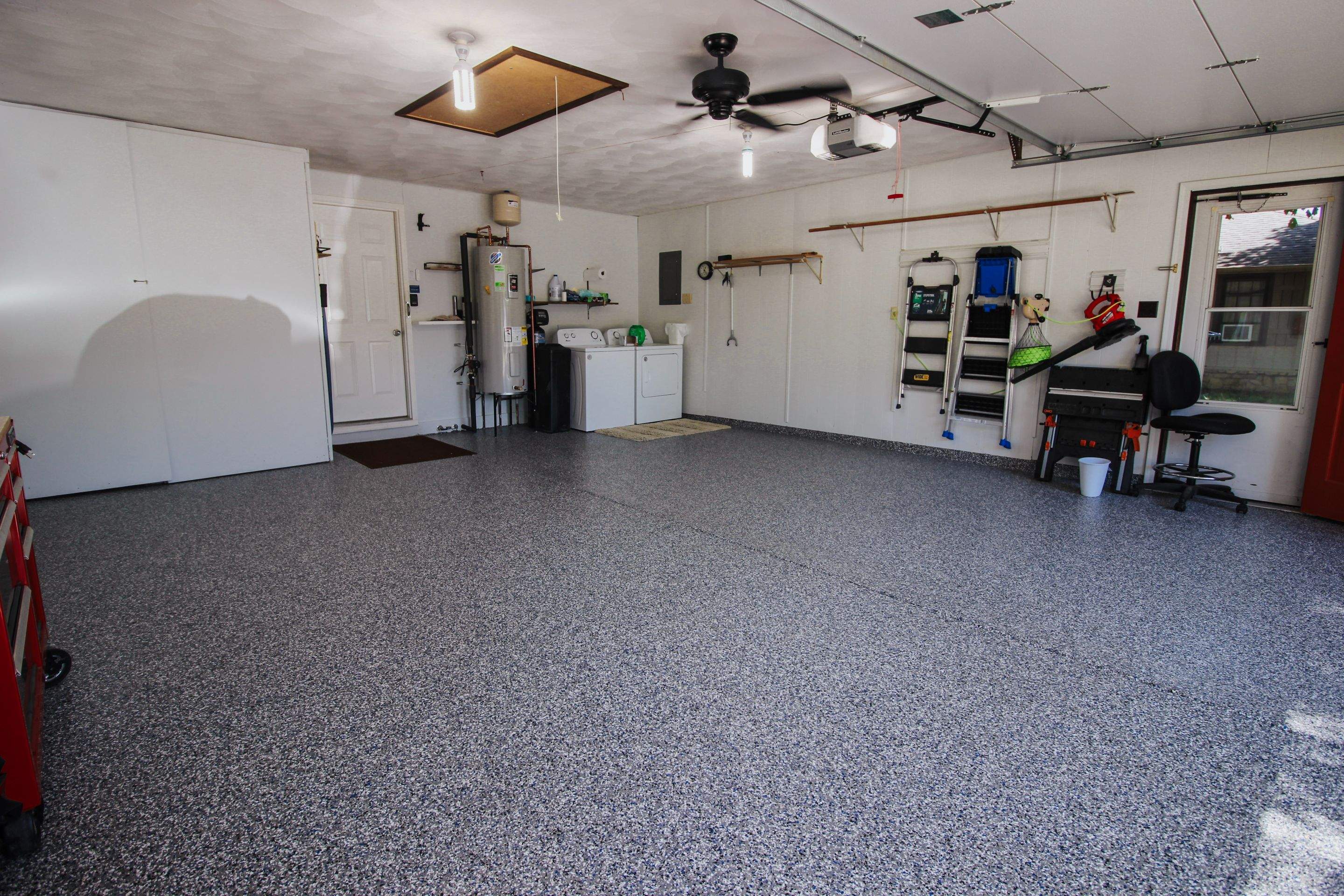 Garage Floor using Galaxy Blue by Your1DayFloor.com