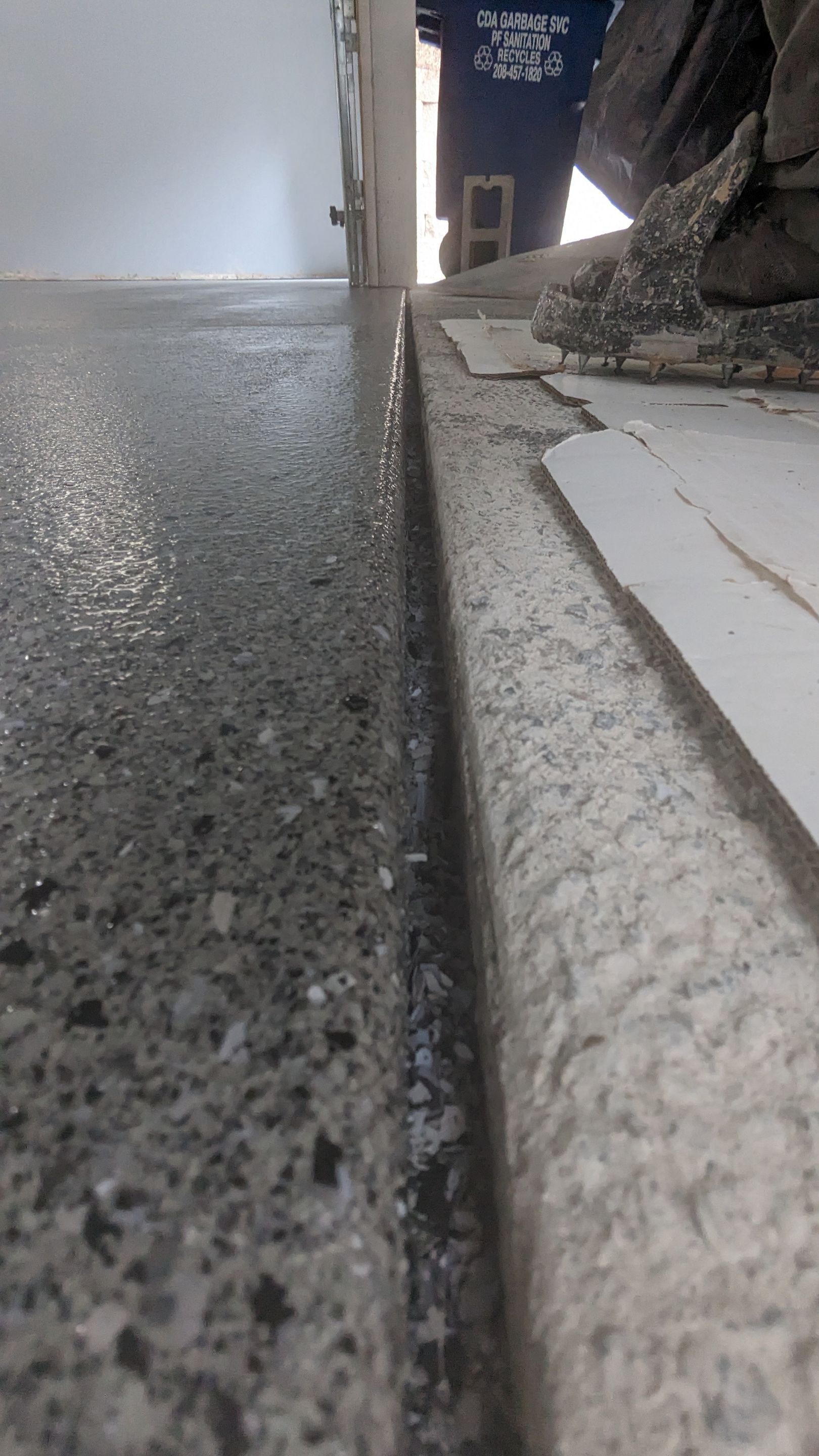 Garage Transformation using Slate Hybrid by Croc Coatings, LLC