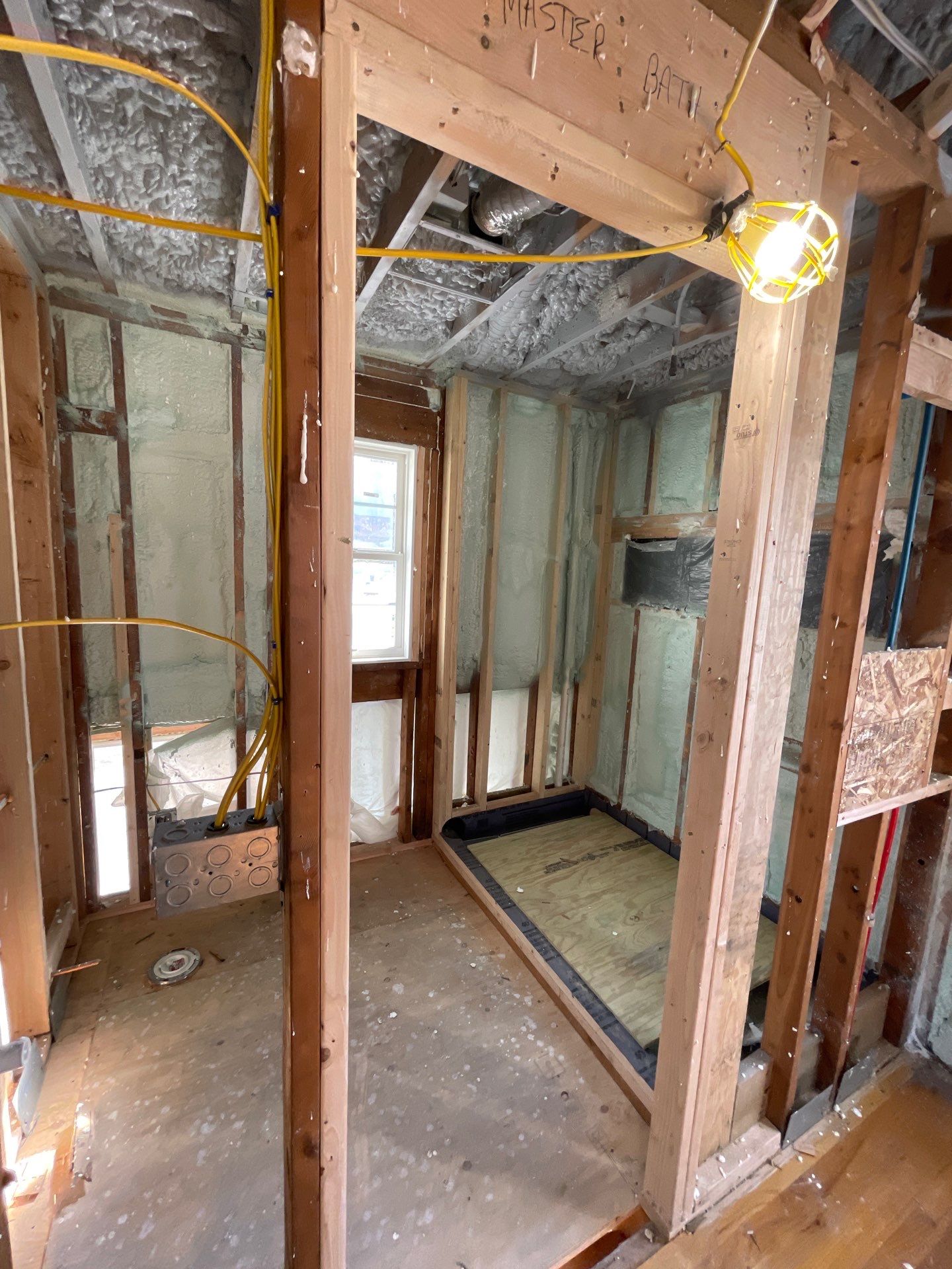 Basement Exterior Walls using Closed Cell Spray Foam by NYS Foam & Energy