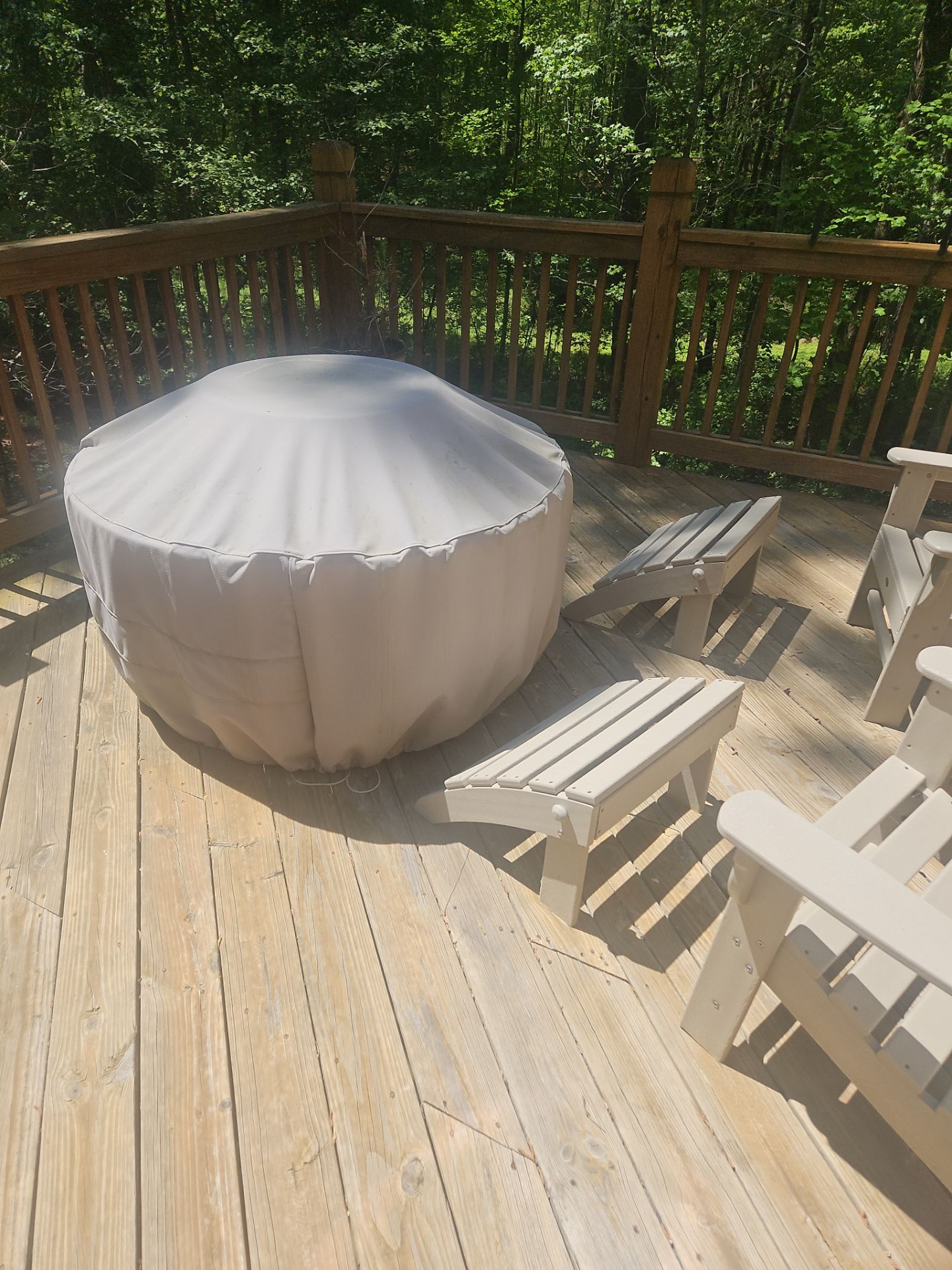 Deck Resurface using Deckorators Summit Series and Deckorators ALX Contemporary railing by Nelson Exteriors 