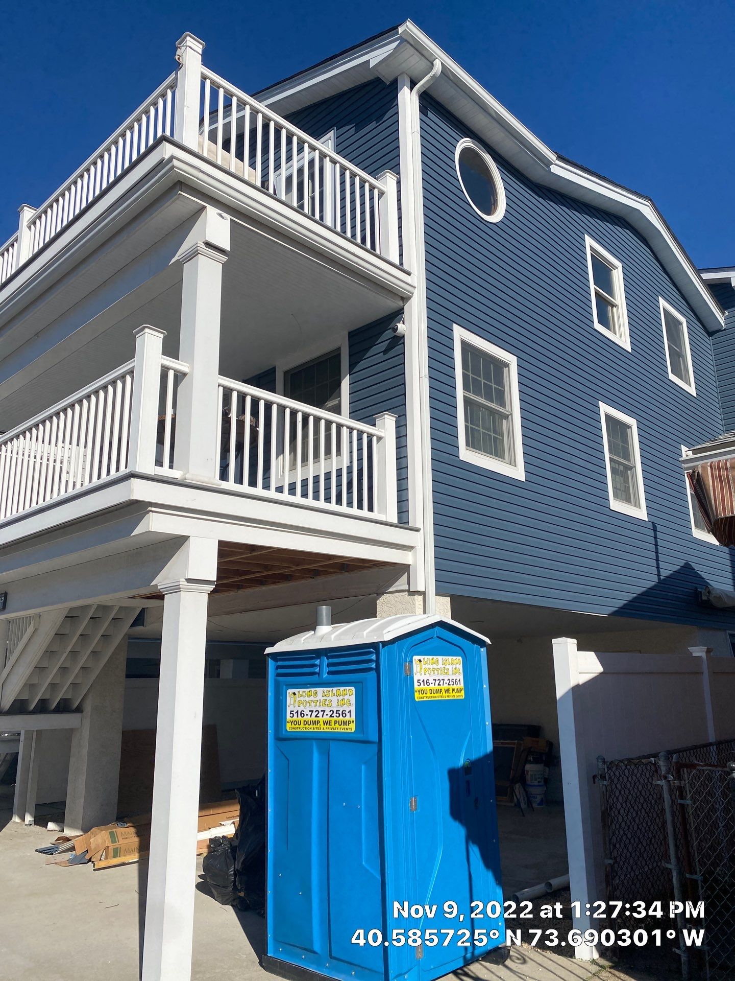 House lift in the westend of Long Beach.  by Above All Gutters 