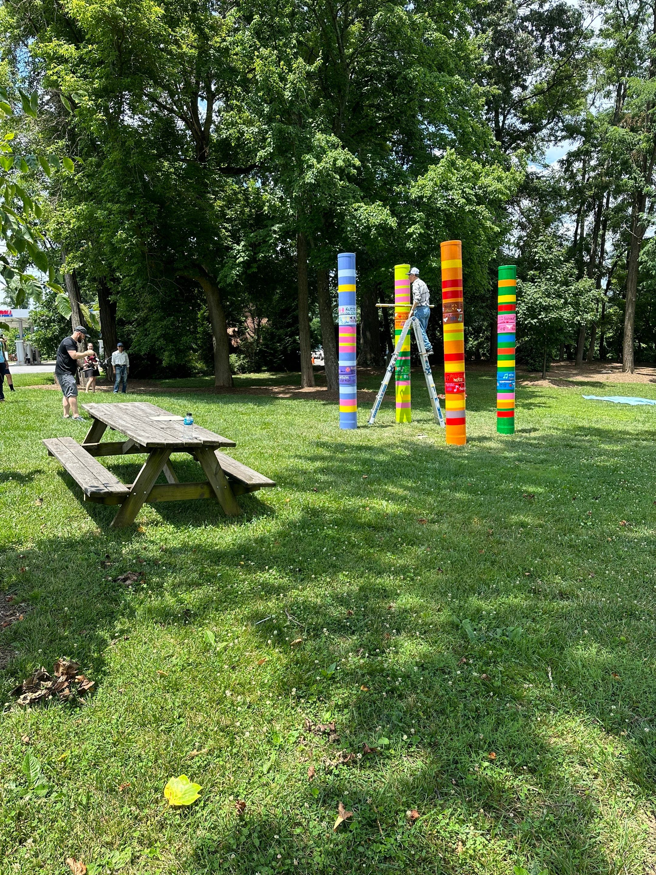 Indoor & Outdoor Art Installation by The Smet Companies, LLC