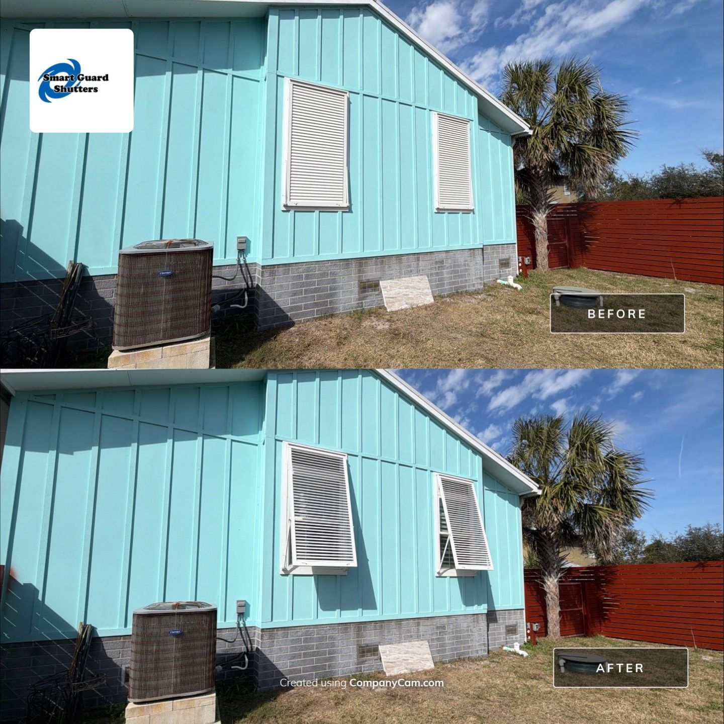 Impact Bahamas in Signal White by Smart Guard Shutters