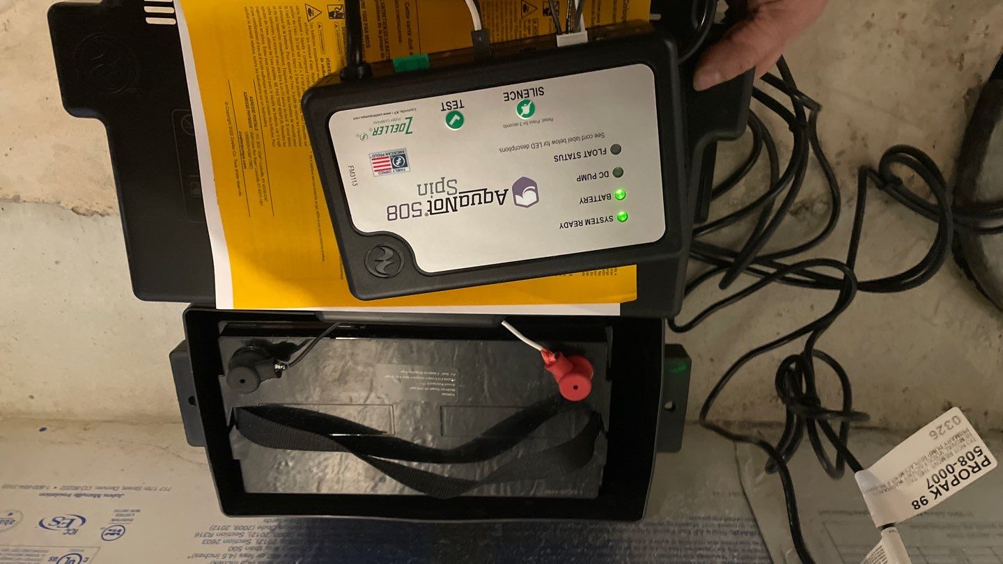 Sump Pump Control & Backup Upgrade in Plymouth, MN by Waterproofing Northeast