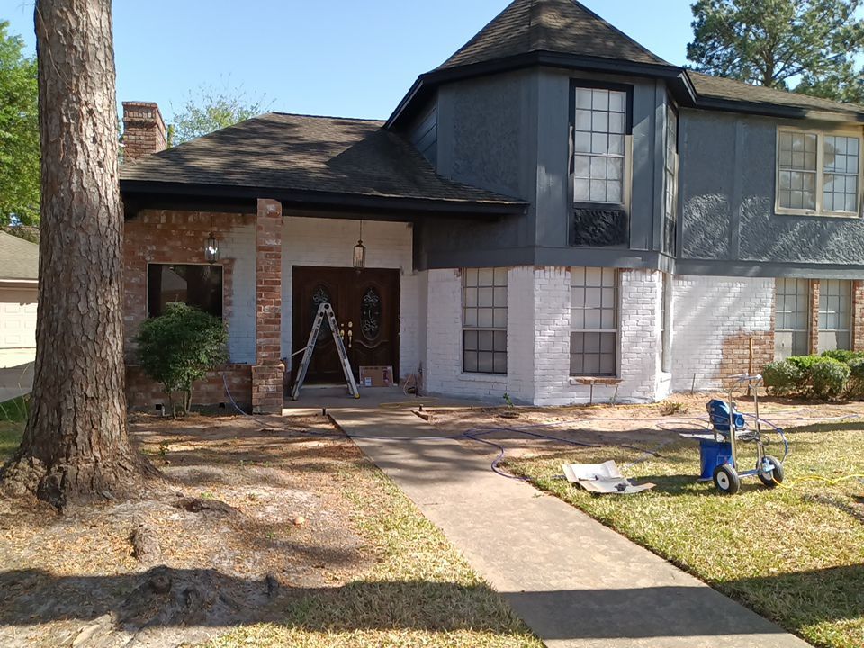 Interior and exterior painting project by Roof Concepts Construction