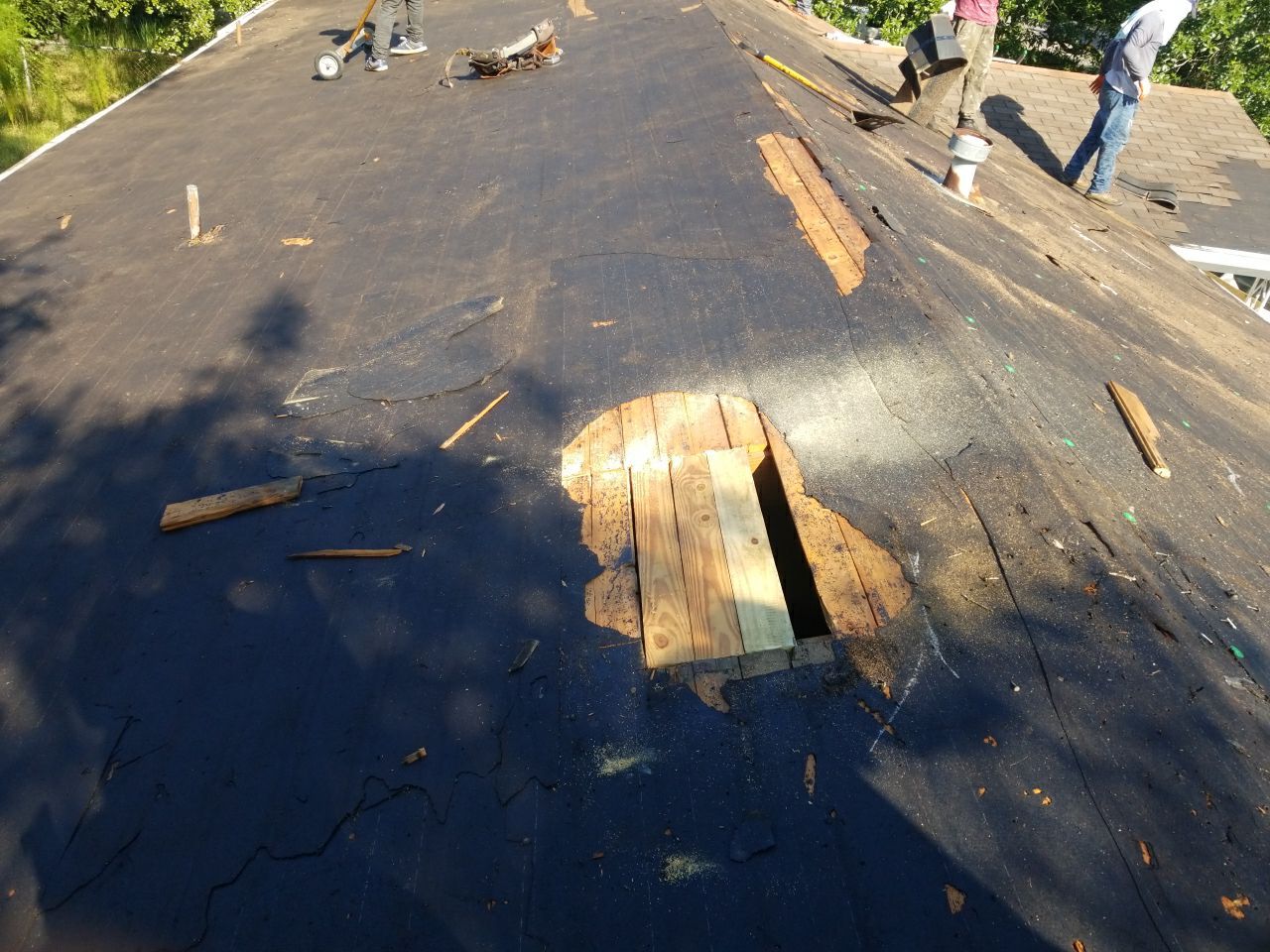 Residential Roofing Installation using Metal roofing by American Roofing & Construction LLC