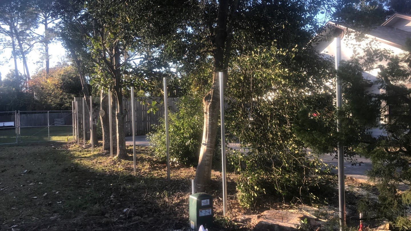 8' PRIVACY WOOD WITH 2 3/8 POUNDED POST  by Hip Square Fence Inc.