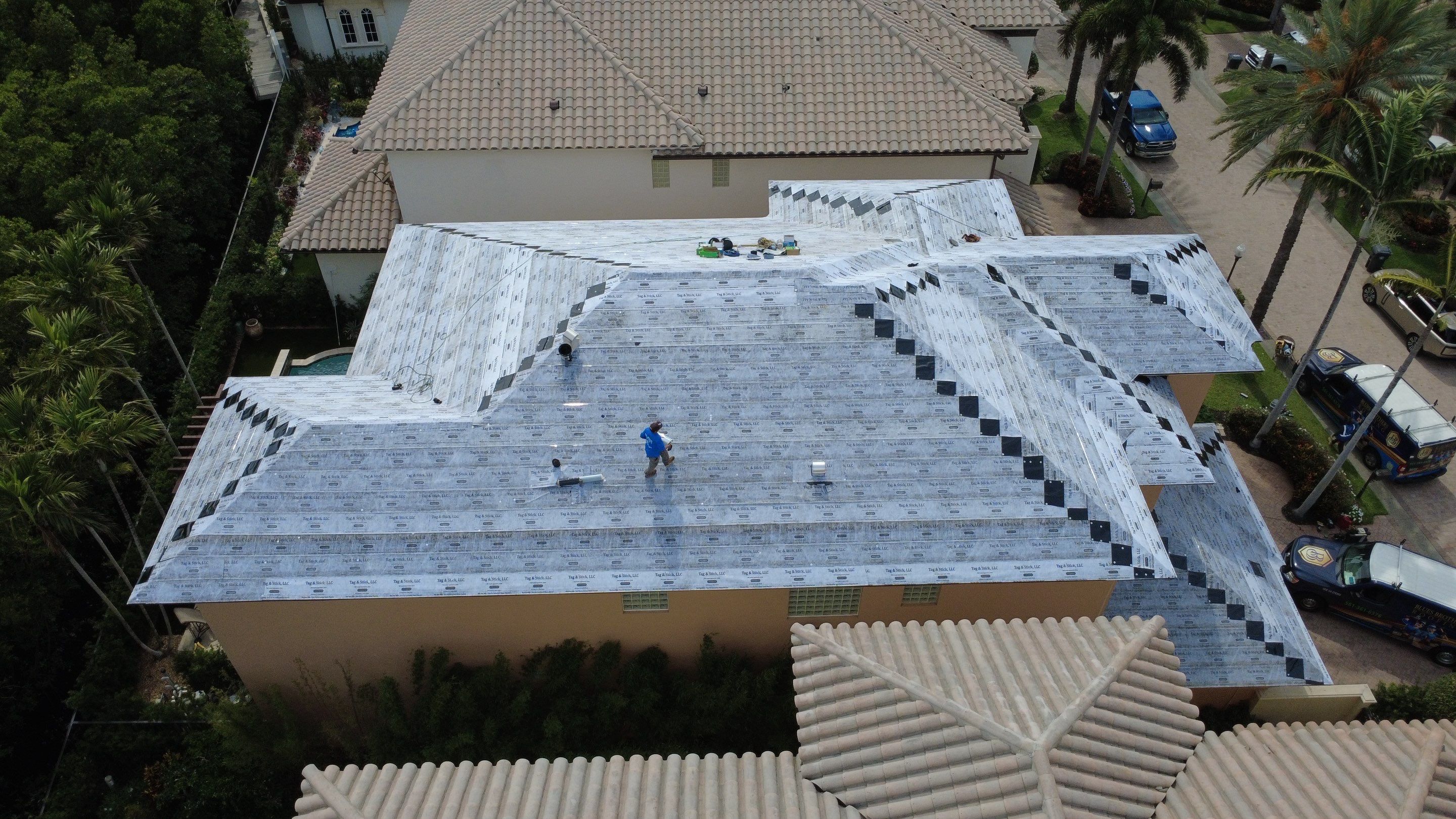 Residential Roofing Installation using Crown by BLUES BROTHERS ROOFING