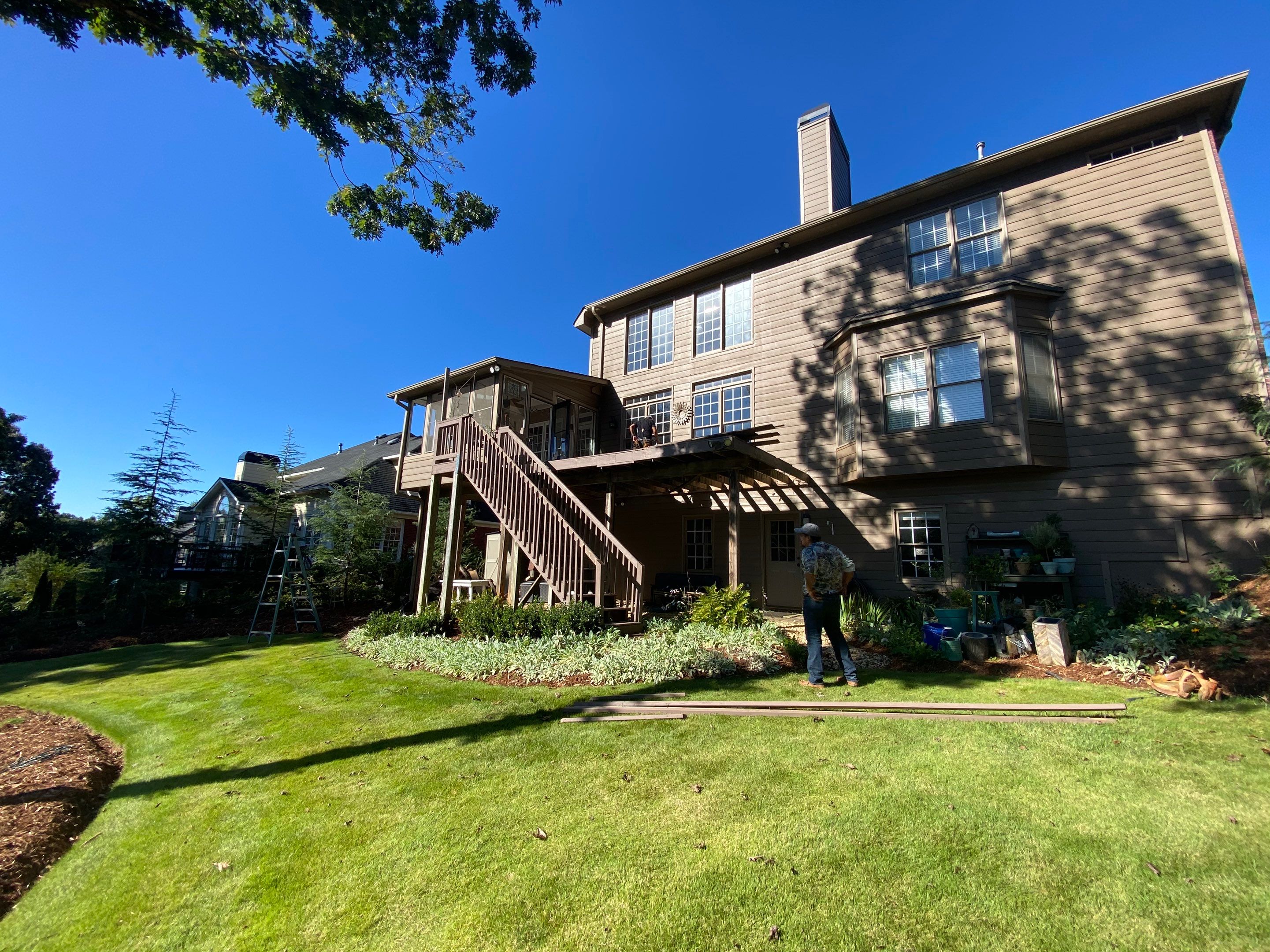 Multi-Level Deck Replacement and Bay Window Installation in Suwanee by Swift Home Renovations