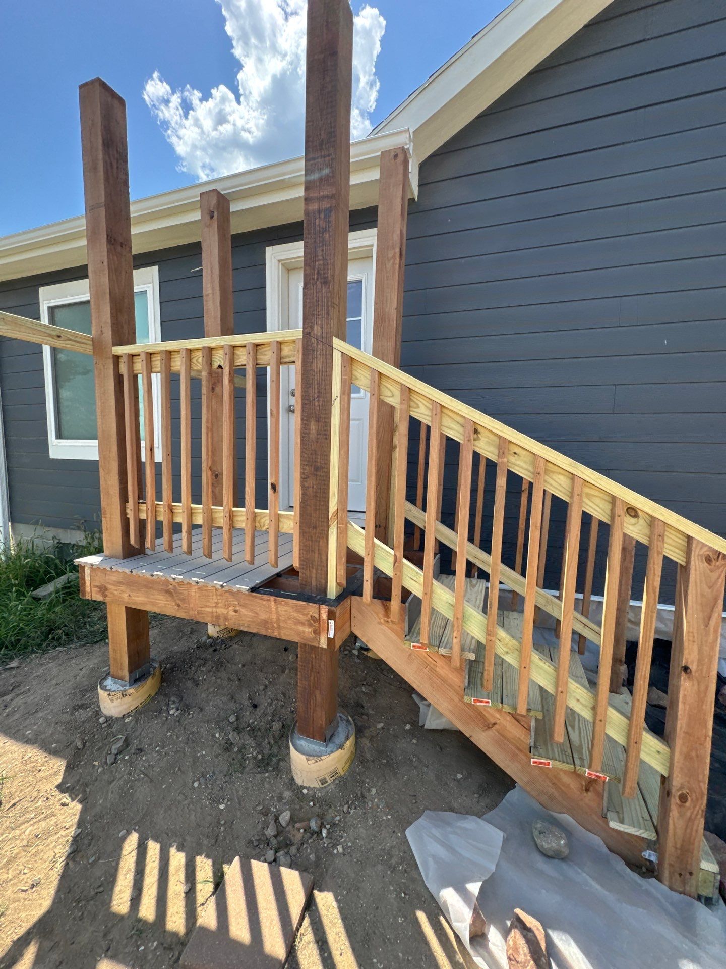 Fiber Cement Siding and Composite Deck in Tekamah, NE by Crows Roofing LLC
