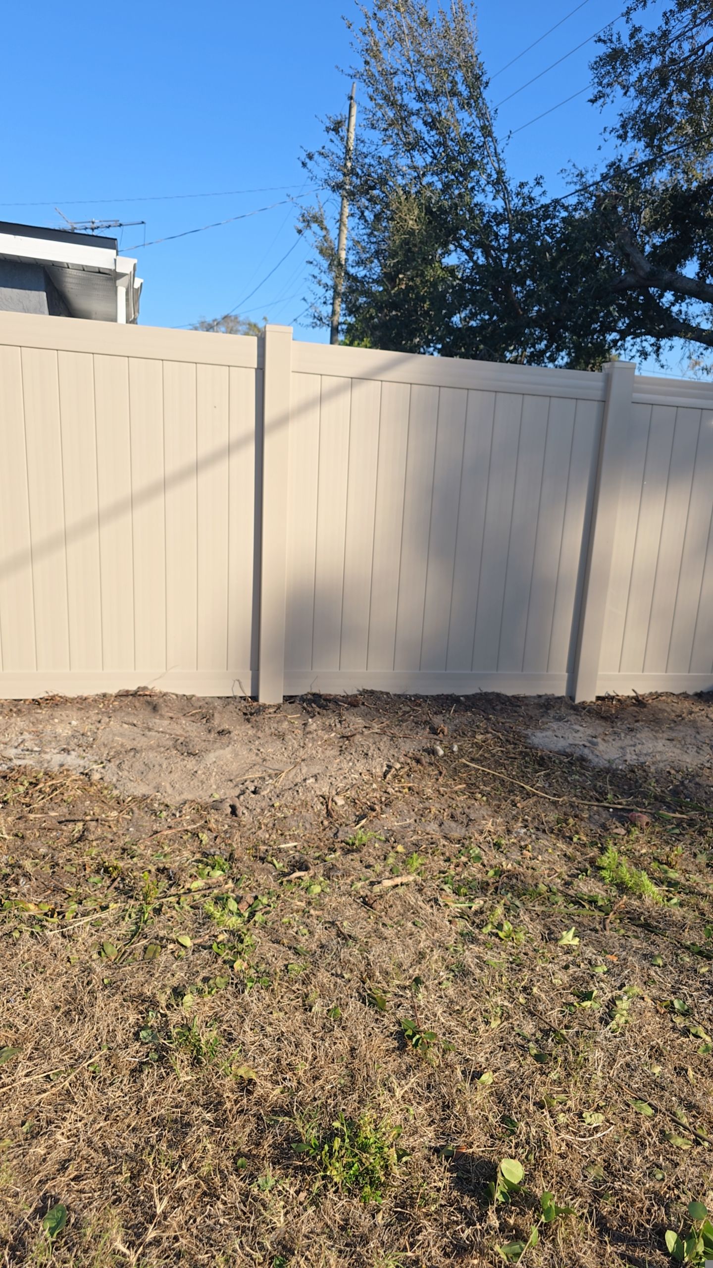Custom Color Vinyl Fence in North Port by True Fence LLC