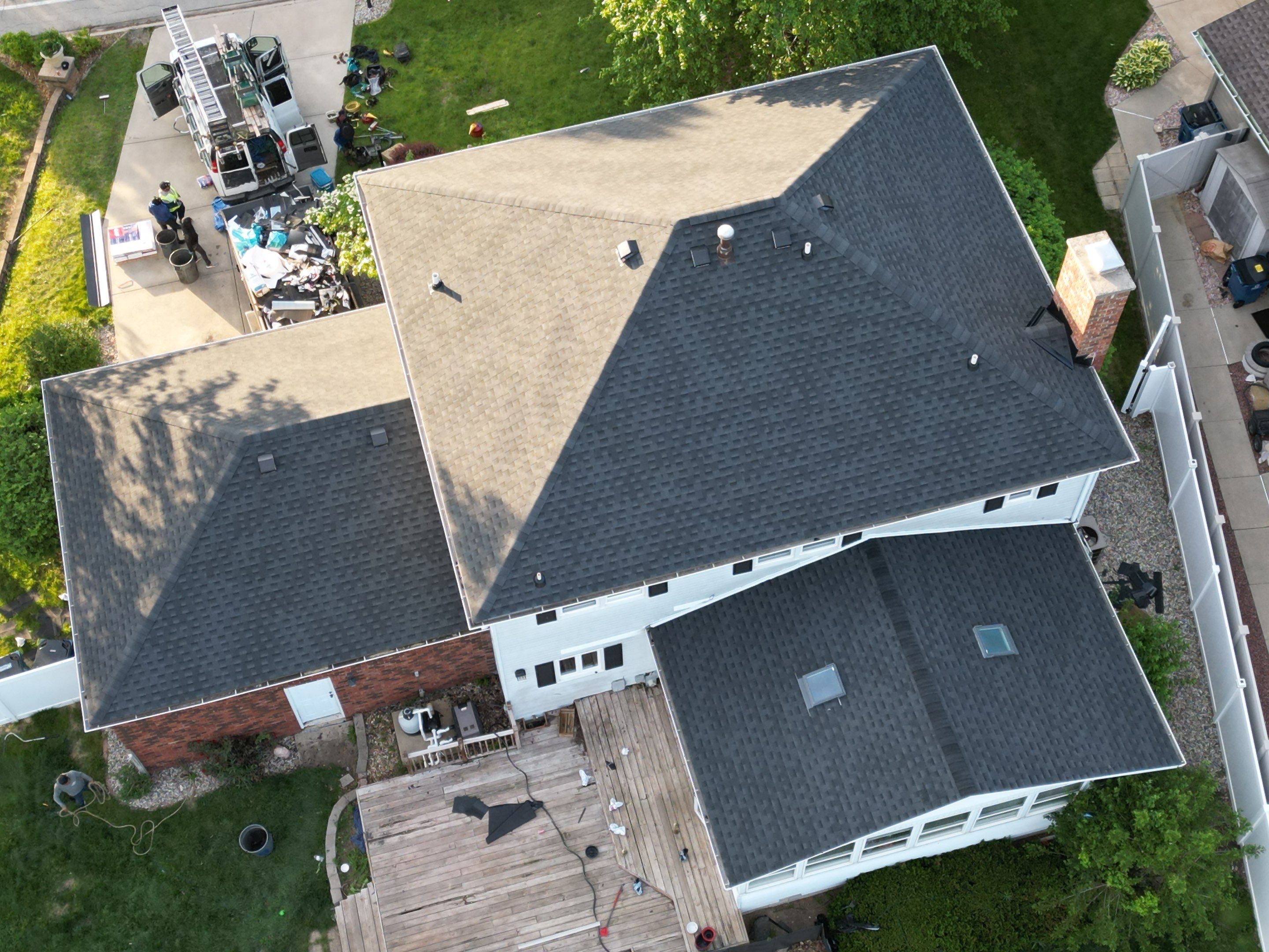 Roof replacement by Optimal Home Improvement 