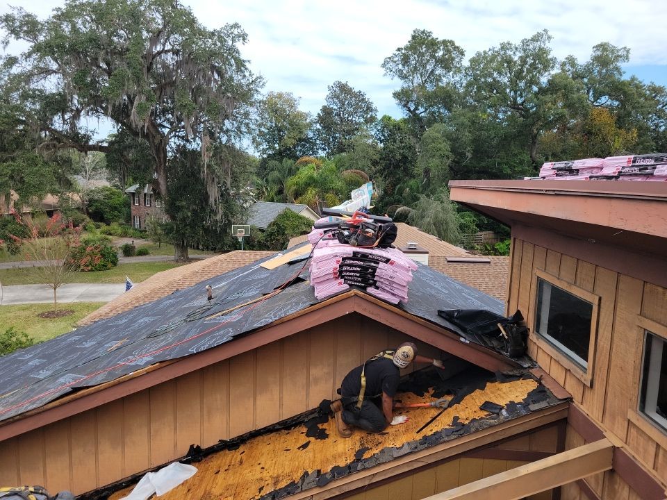 Residential Roofing Installation using Owens Corning TruDefinition Duration Shingles by Galaxy Builders, Inc.