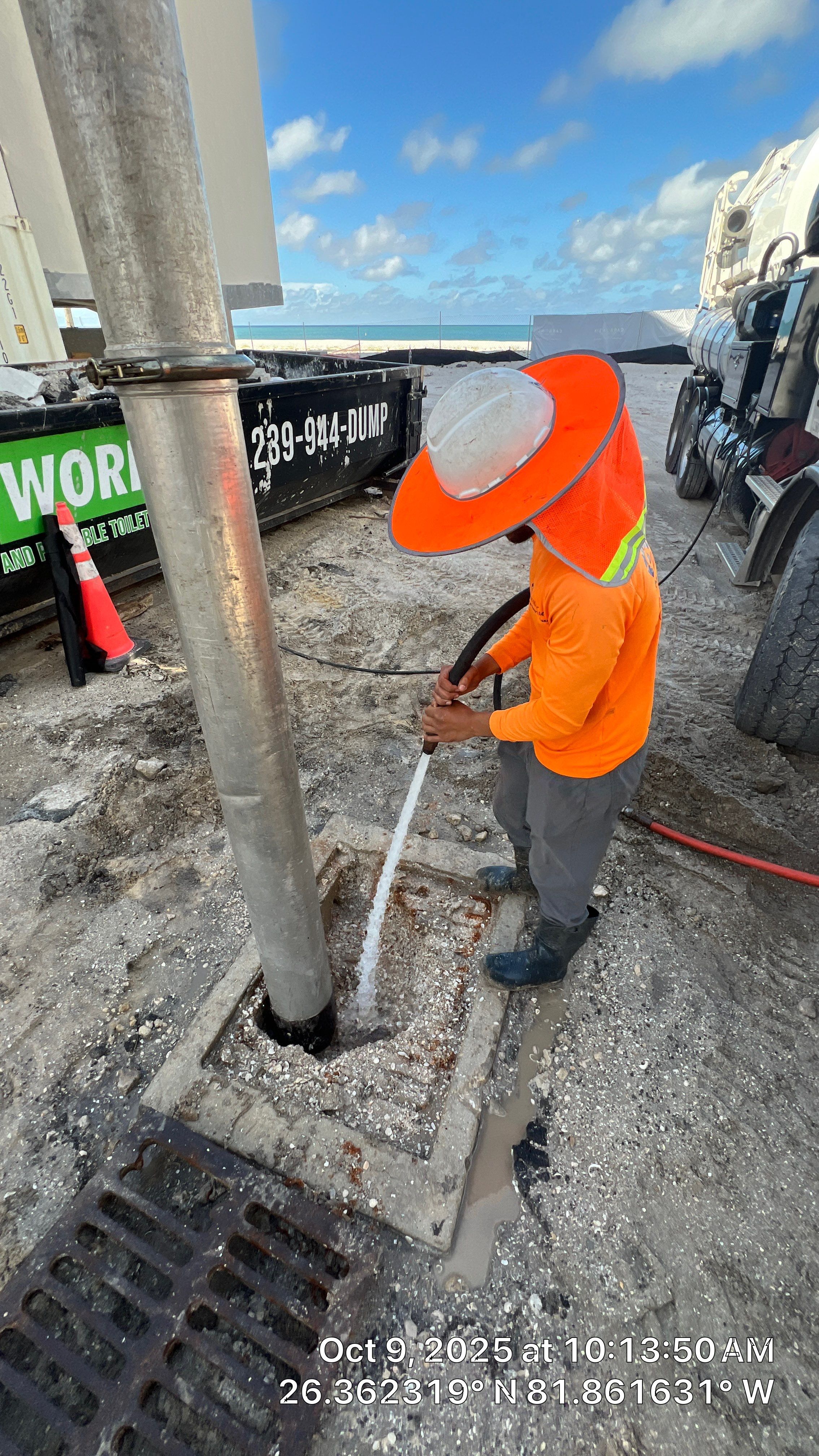 Little Hickory Island Condo Catch Basin Cleanout by Don Mar, Inc. Storm Water Solutions