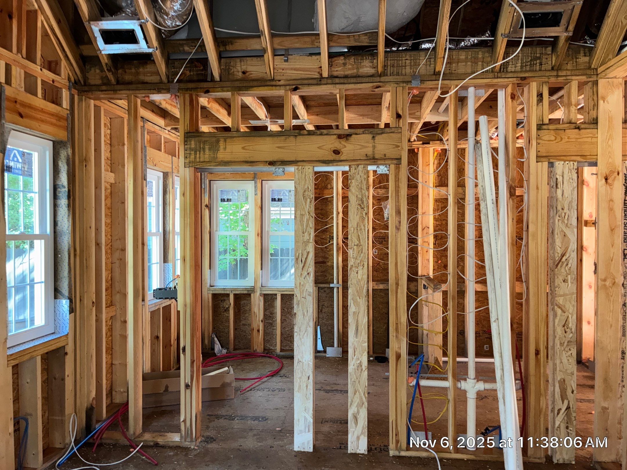 Mold remediation for custom home addition by EAS Environmental, LLC.