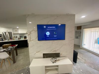 Mount TV on Porcelain Wall