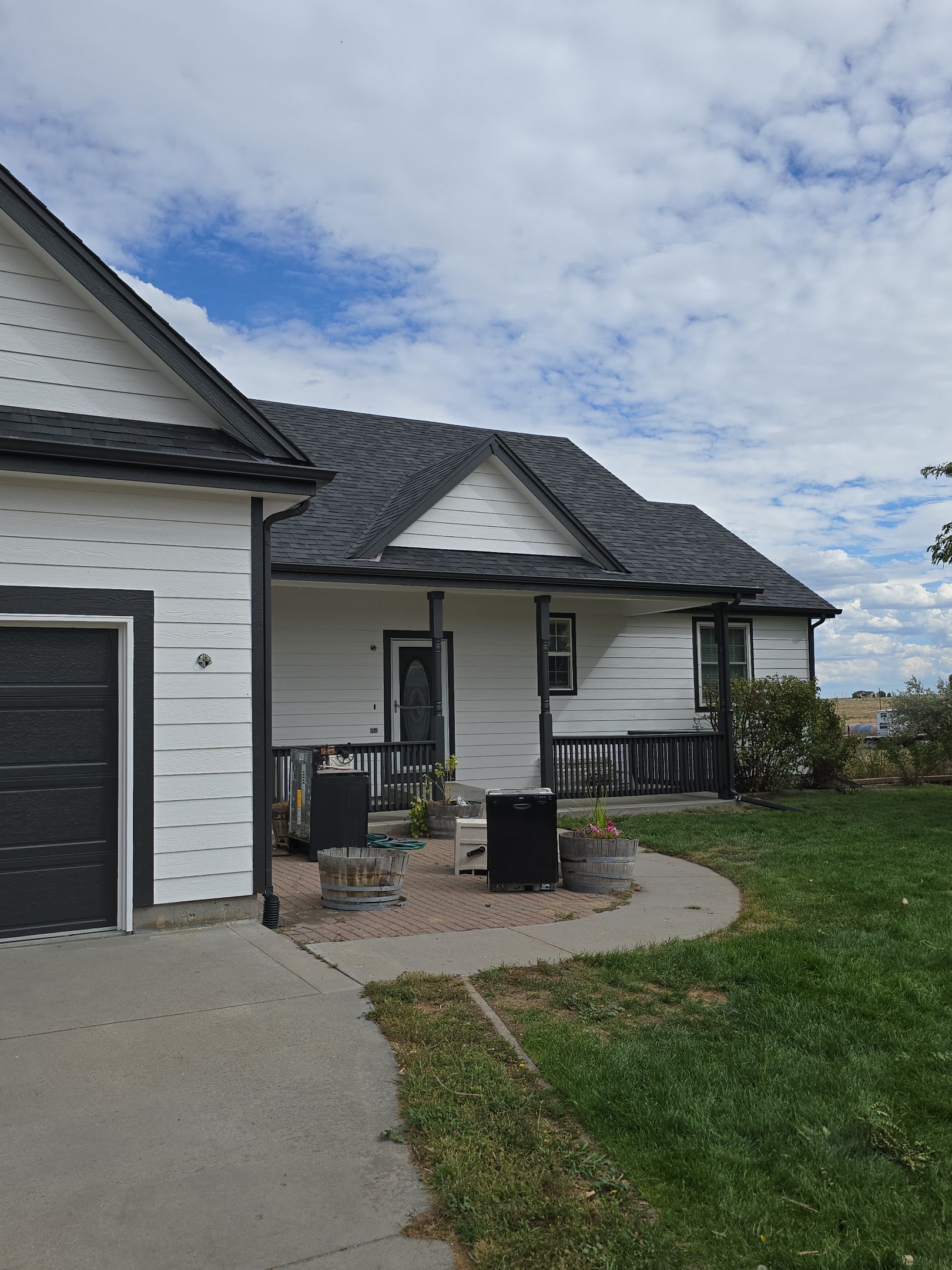 From Faded to Timeless: White & Black Exterior Renewal by J&M Painting LLC