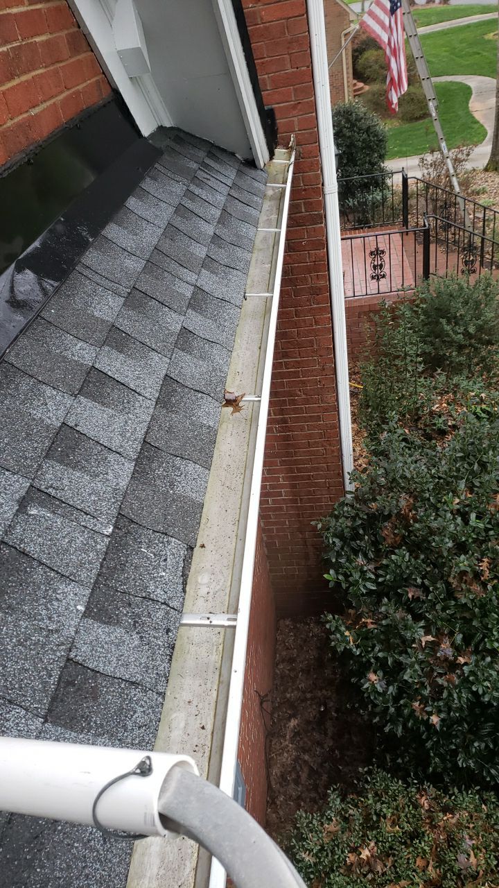 Gutter Cleaning using cleaner by Power Wash Masters LLC