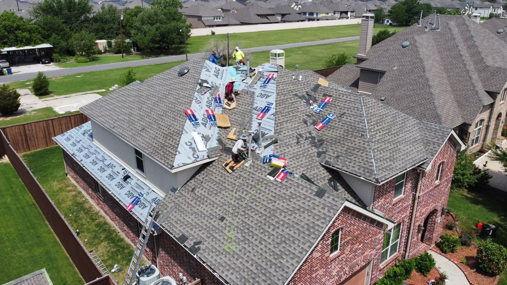 Residential Roofing Installation using GAF Timberline HDZ Weathered Wood by OneSource Roofing and Restoration