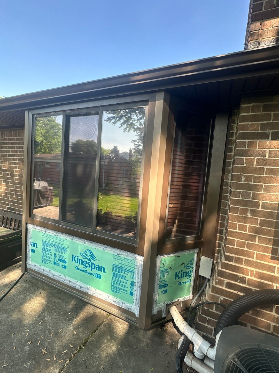 Siding Installation using Ascend 7" Composite Flagship Brown by 180 Contractors