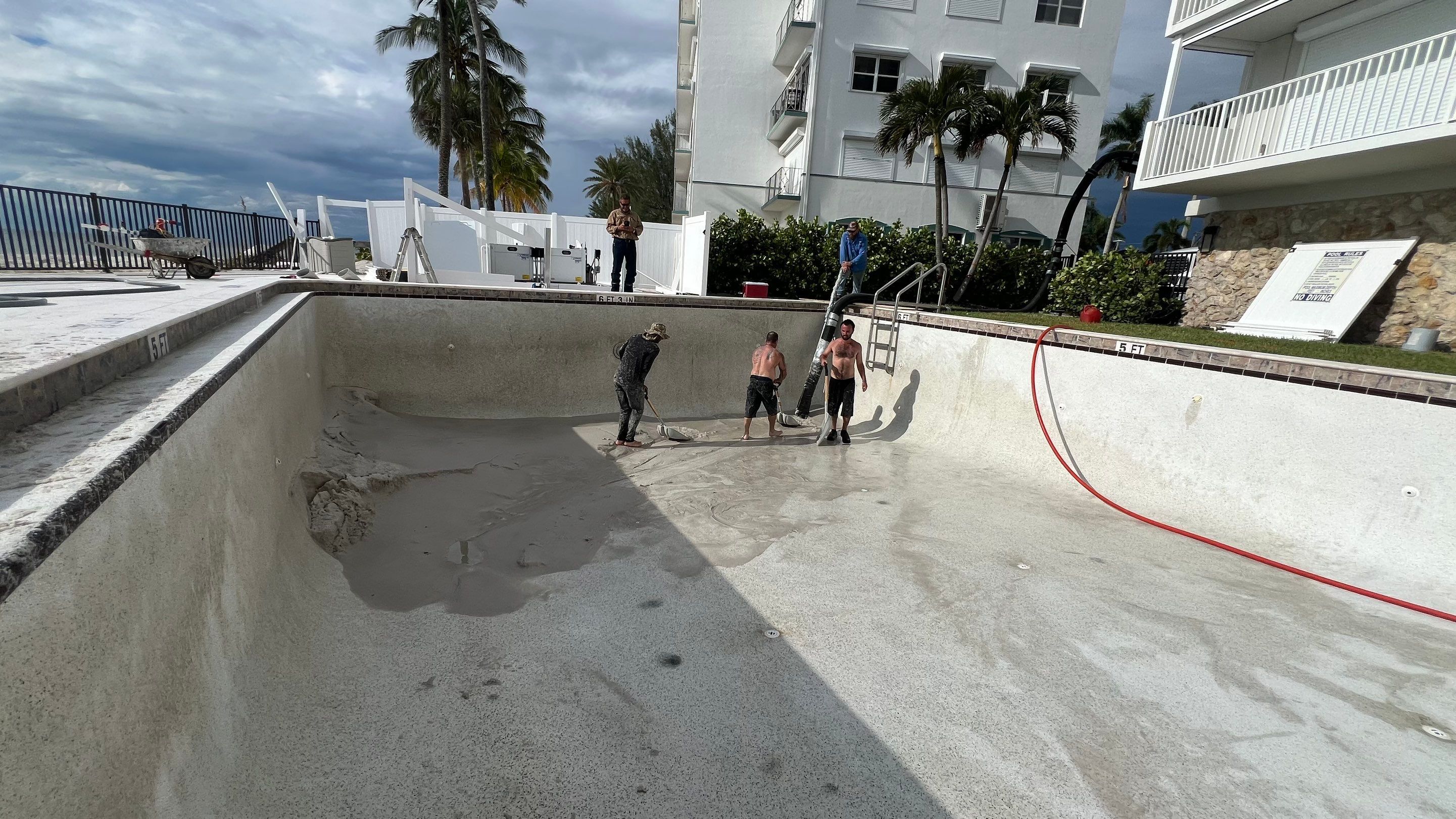 Naples Condo Pool Cleanout by APS Power & Water
