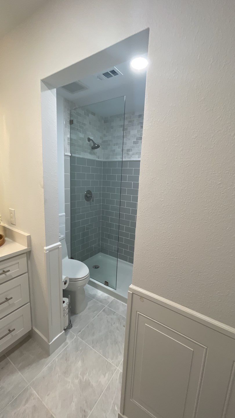 Full Bathroom Remodel by First United Roofing & Construction