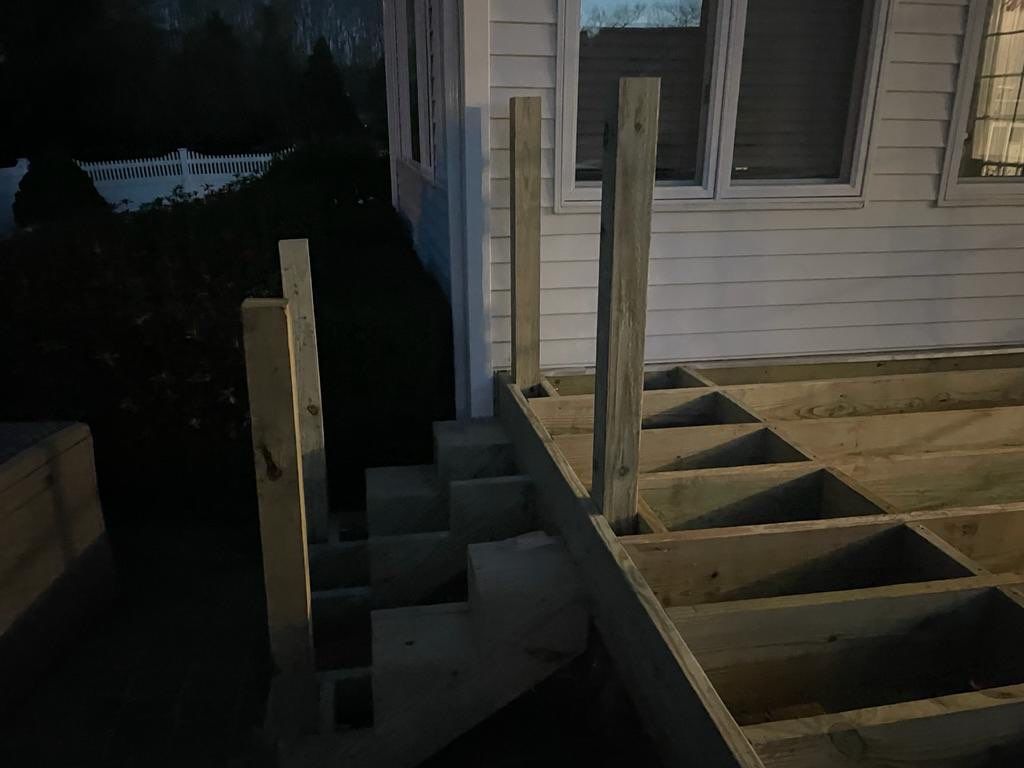 New deck With Porch  by deck guardian