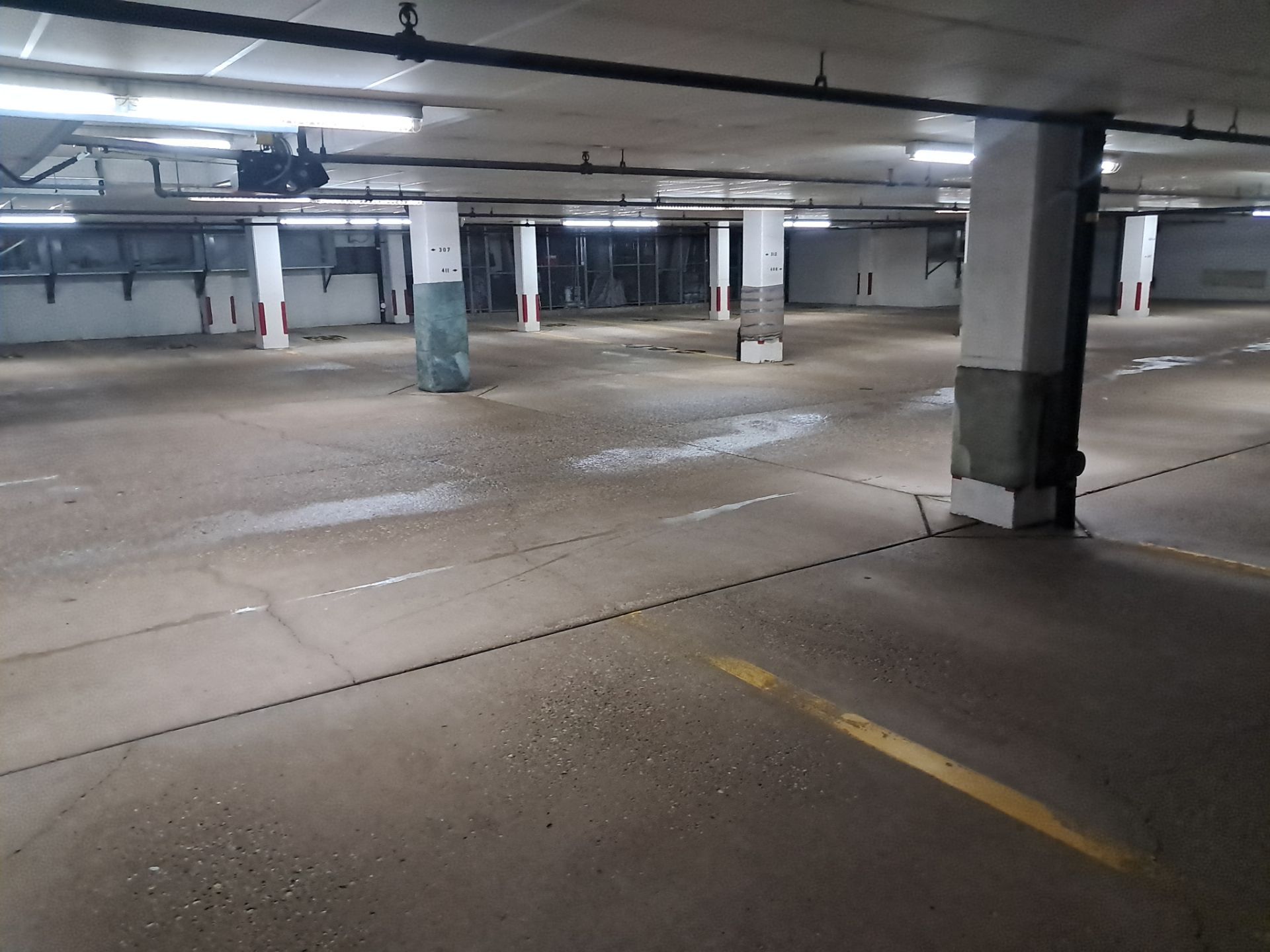 Parking Garage Sweeping & Concrete Deep Cleaning by Northern Power Washing LLC.