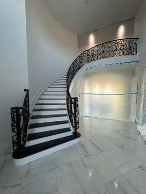Ornamental Interior Curved Railings – Custom Rossi Series Design – Winchester, VA