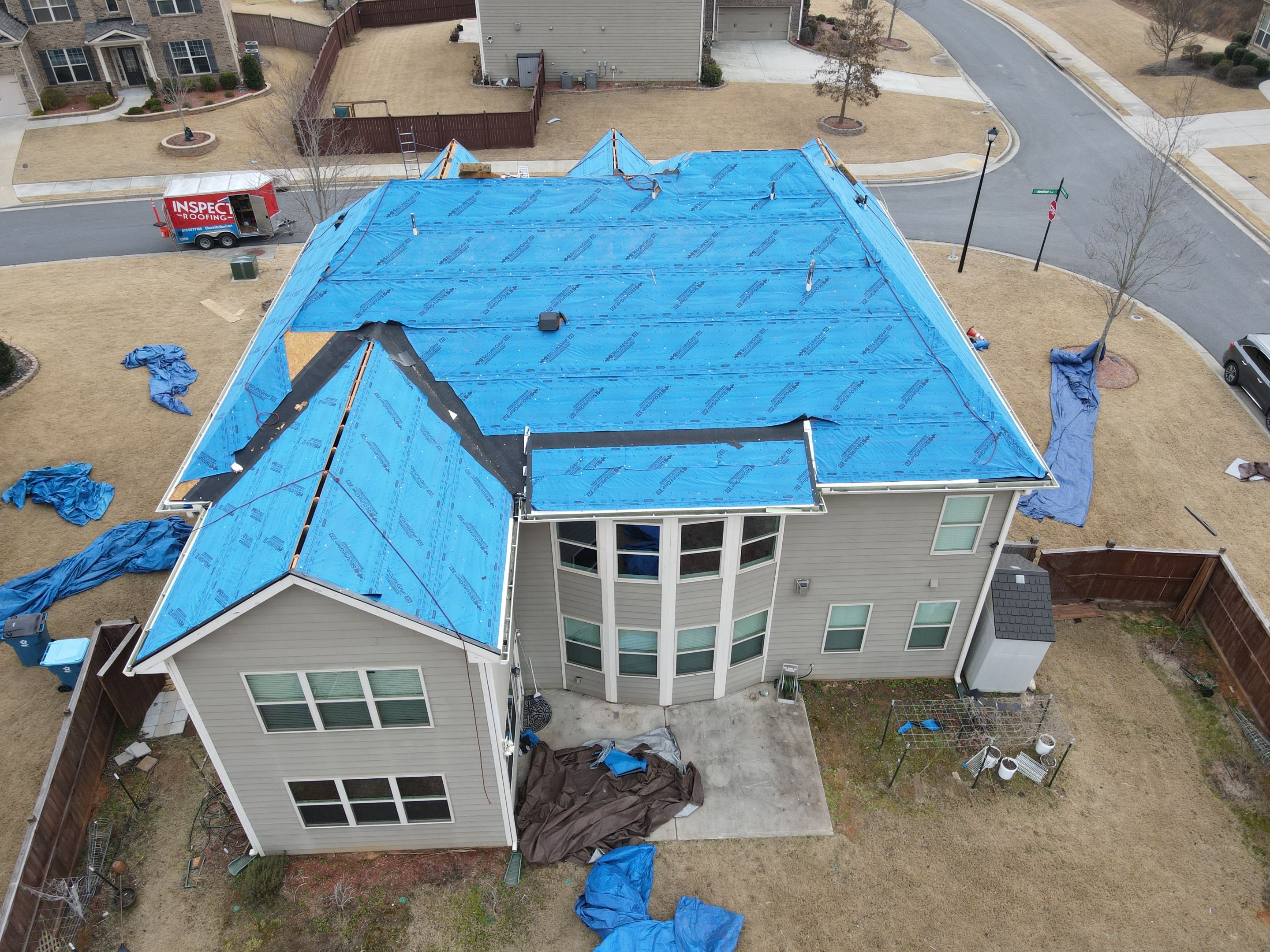 Residential Roofing Installation using Owens Corning by Inspector Roofing and Restoration