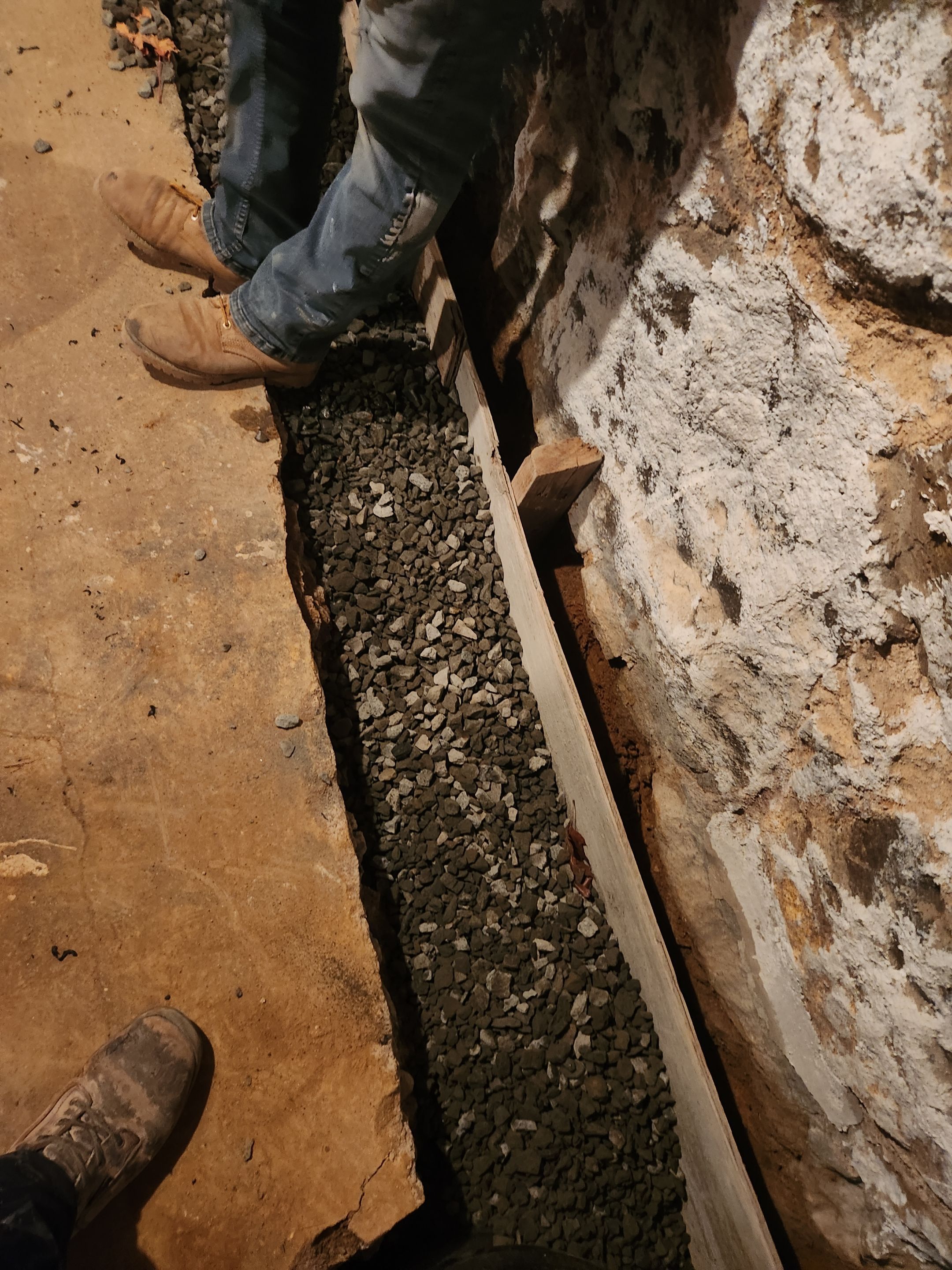 Interior French Drain Mt Tabor, NJ by Pure Service Pro, LLC 