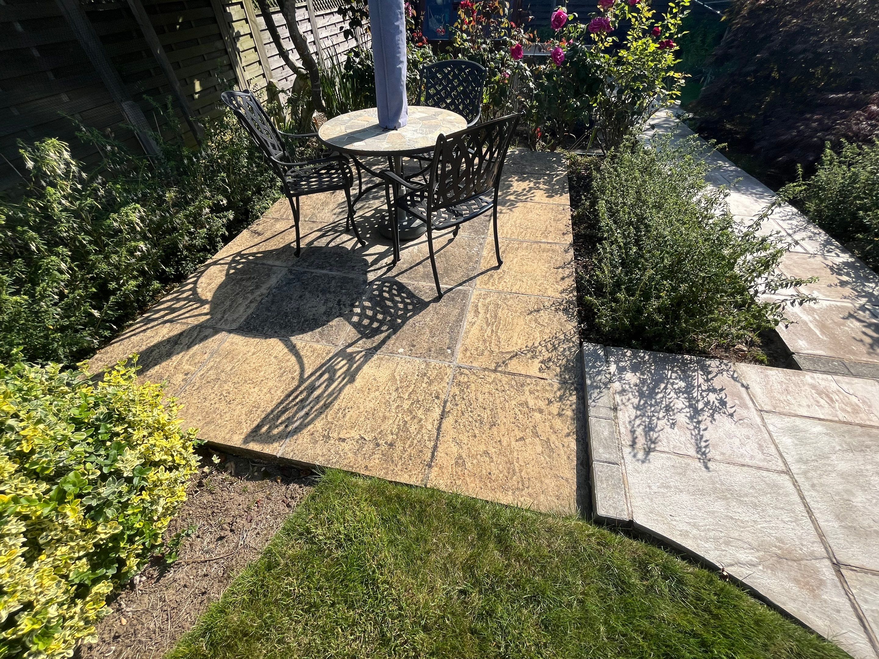 York Stone Patio Cleaning using Honda 15lpm Low Pressure Washing Machine by Ges Exterior Cleaning ltd