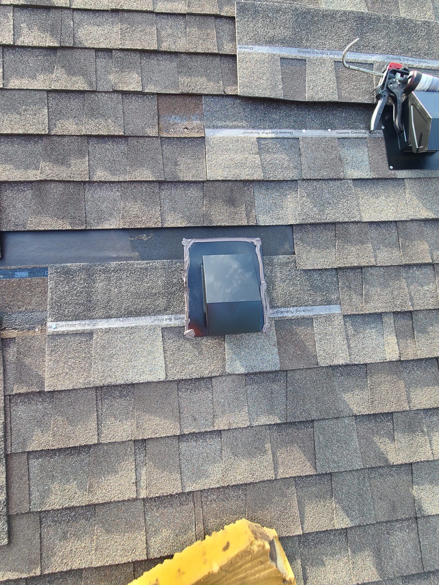 Hail Damage using Owen's Corning Duration (Lifetime) Shingles by Roof Repair Company