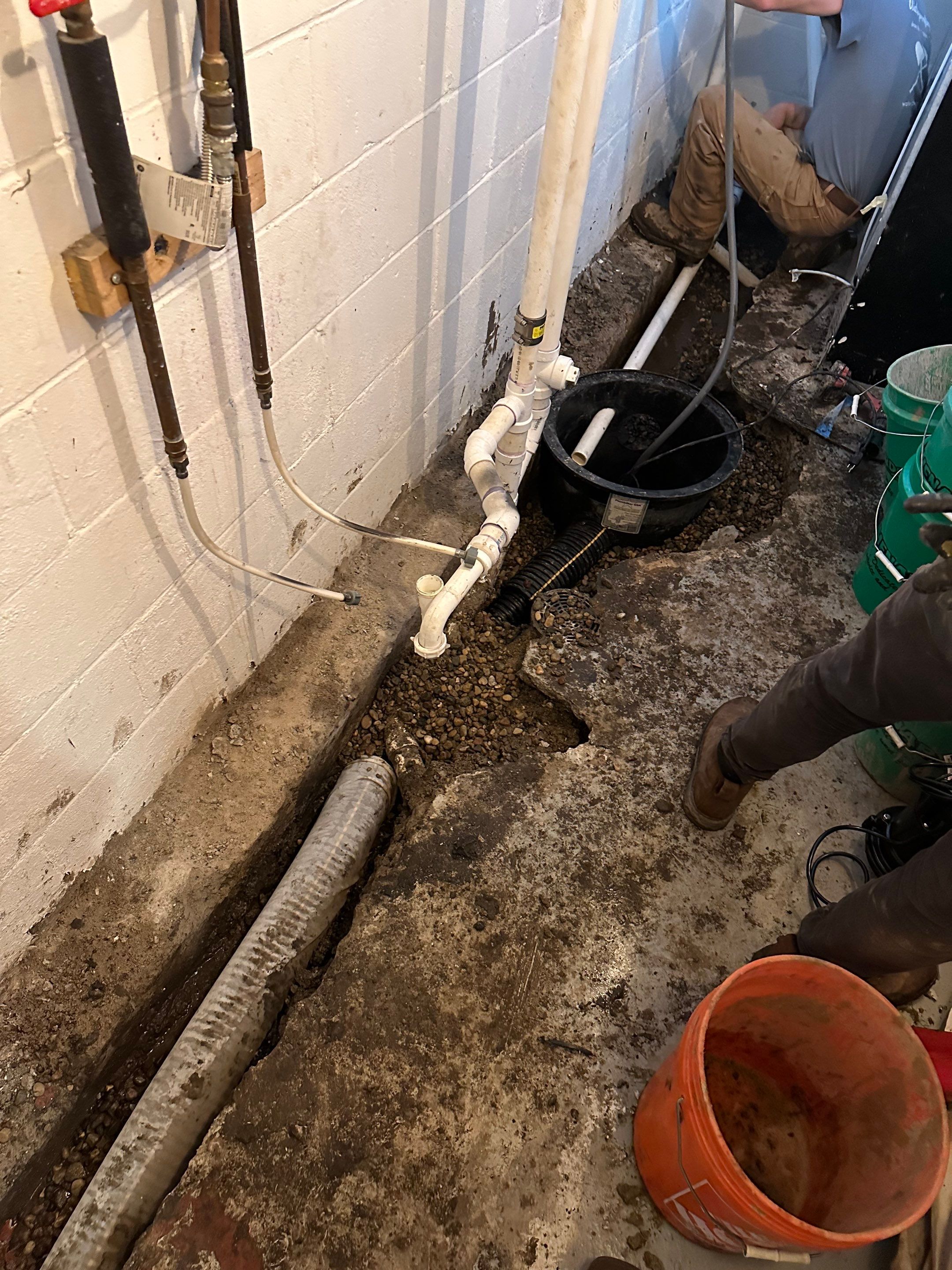 Solving a One-Wall Water Issue in St. Paul by Waterproofing Northeast