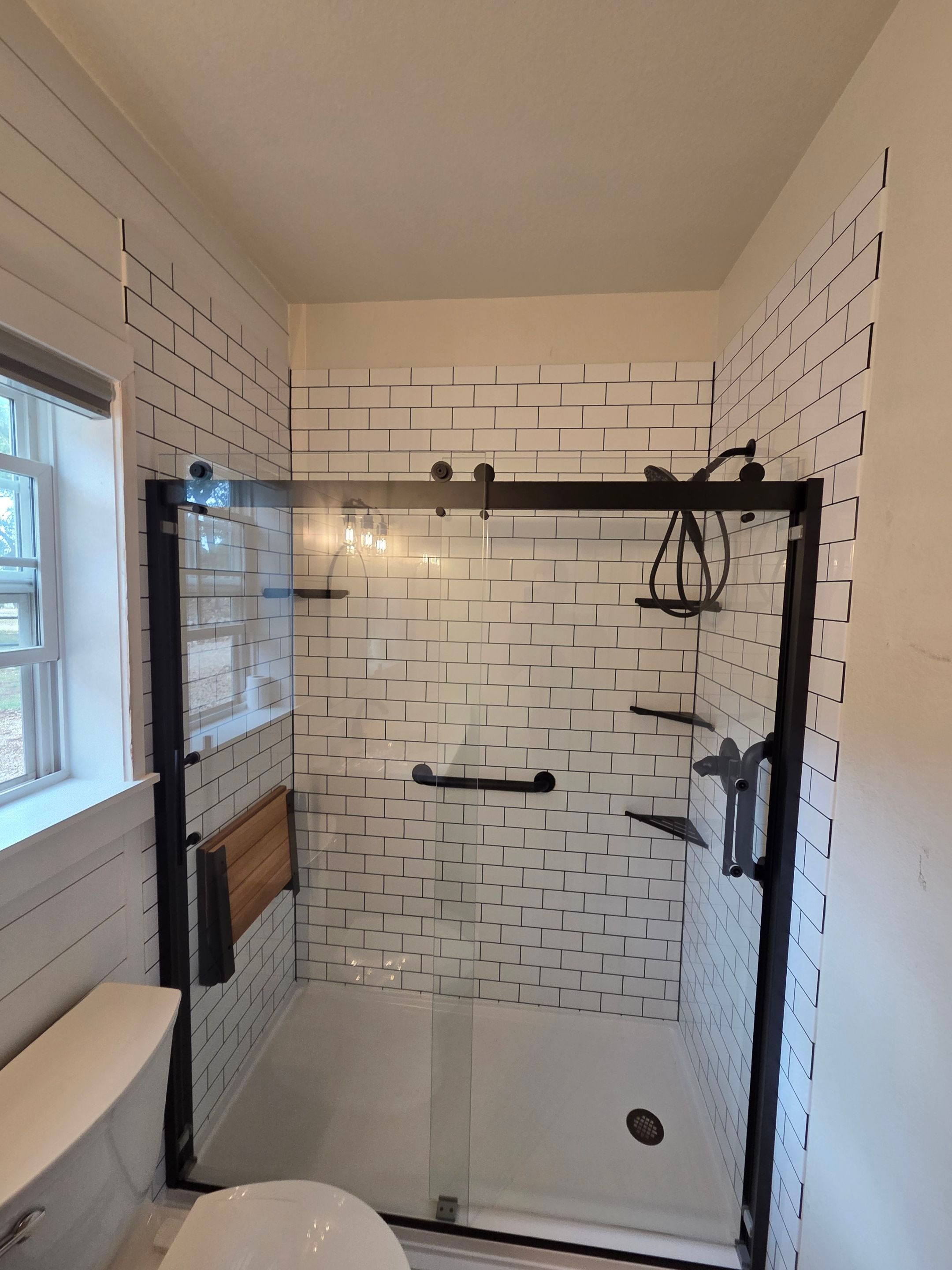 Fredericksburg Tub-to-Shower Conversion Designed for Aging in Place by Legacy Bath and Kitchen 