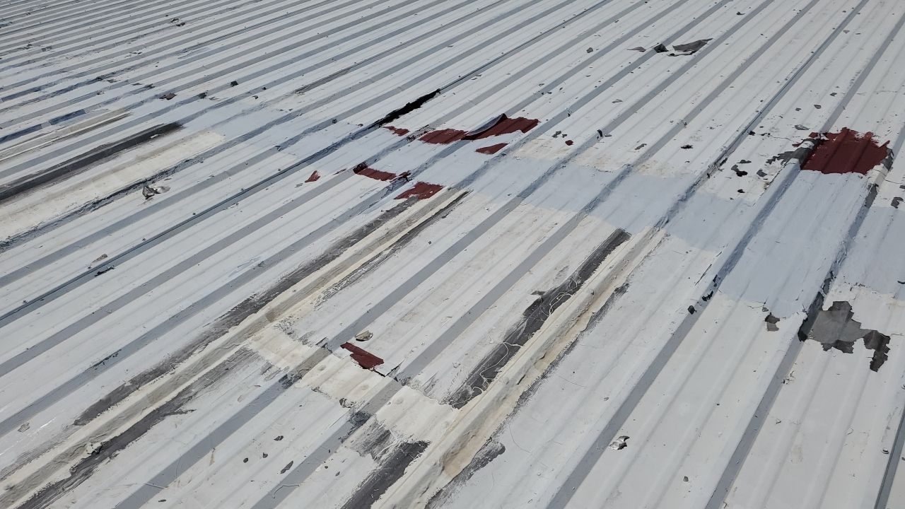 Commercial Roofing Installation using GAF 10 Year Acrylic System by Lighthouse Roofing