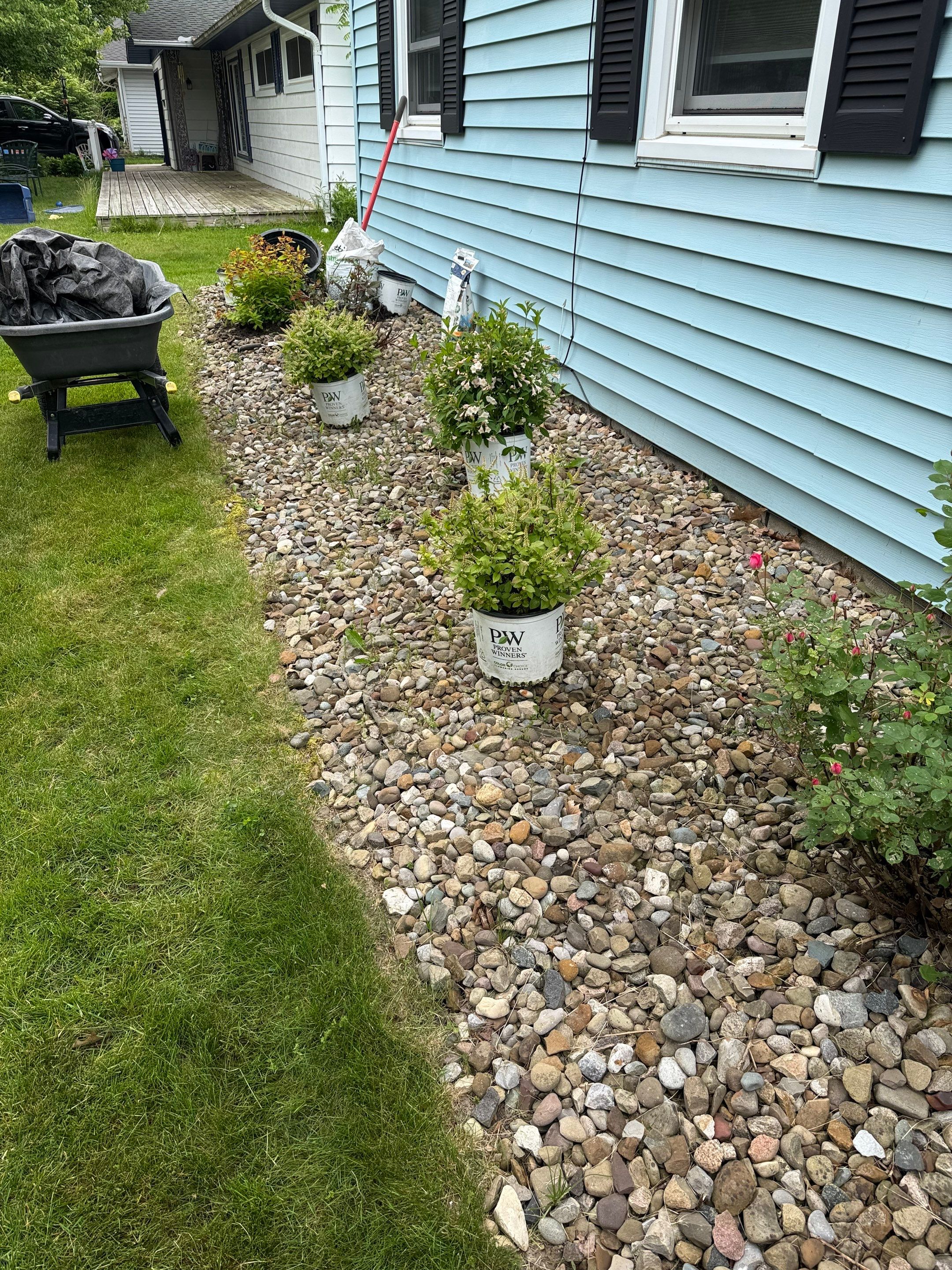 Grindstone Garden Install by Elm Rose Gardens