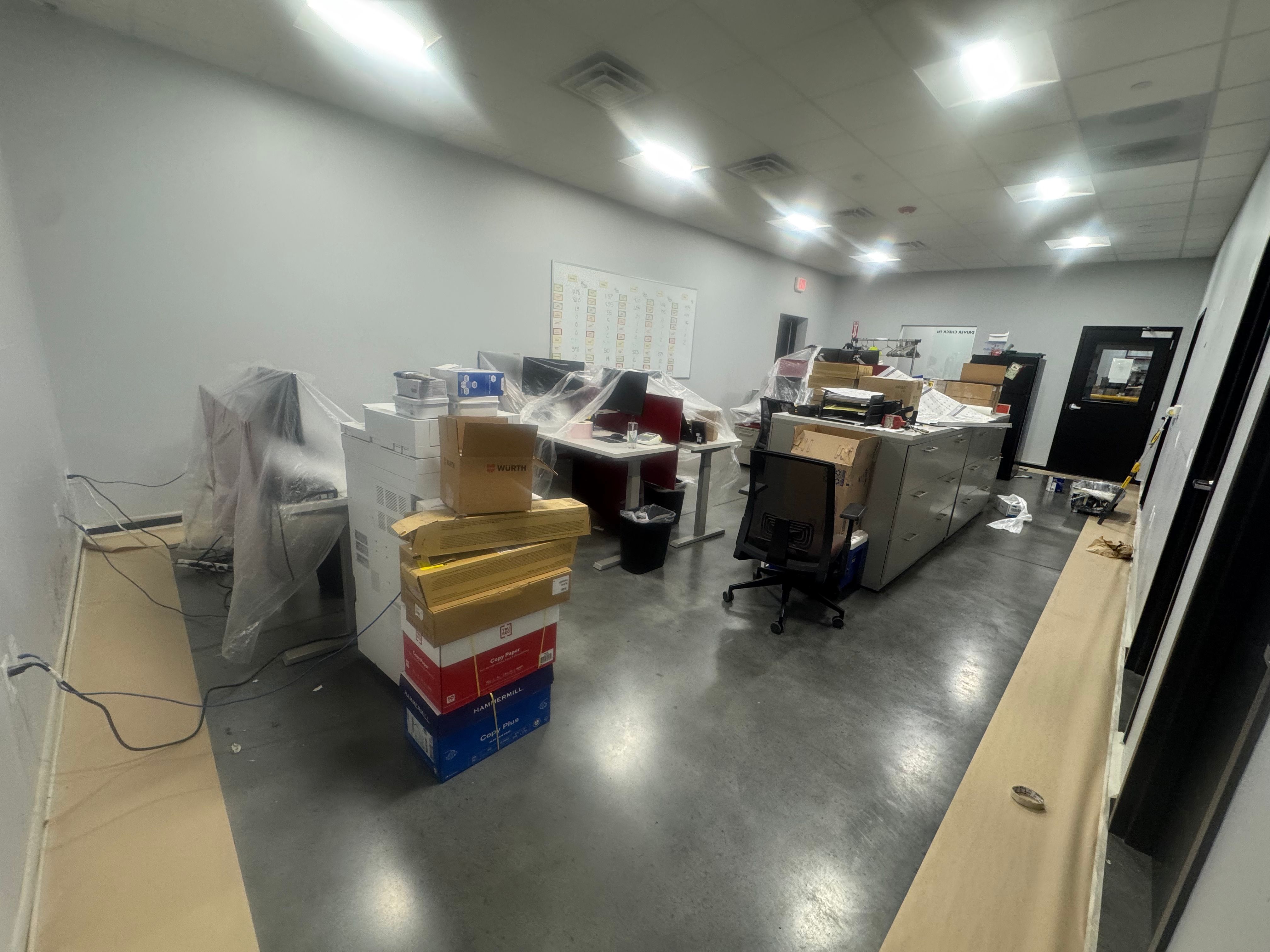 Commercial Interior Repaint Office & Warehouse by Midwest Paint LLC