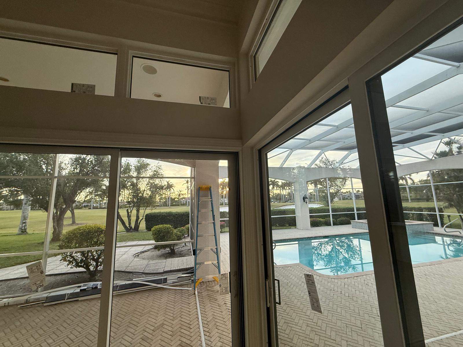 Window Installation using PGT Vinyl White-Bronze by Windows For Life 