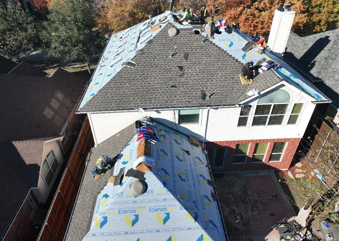 Residential Roofing Installation using GAF Timberline HDZ Weathered Wood by OneSource Roofing and Restoration