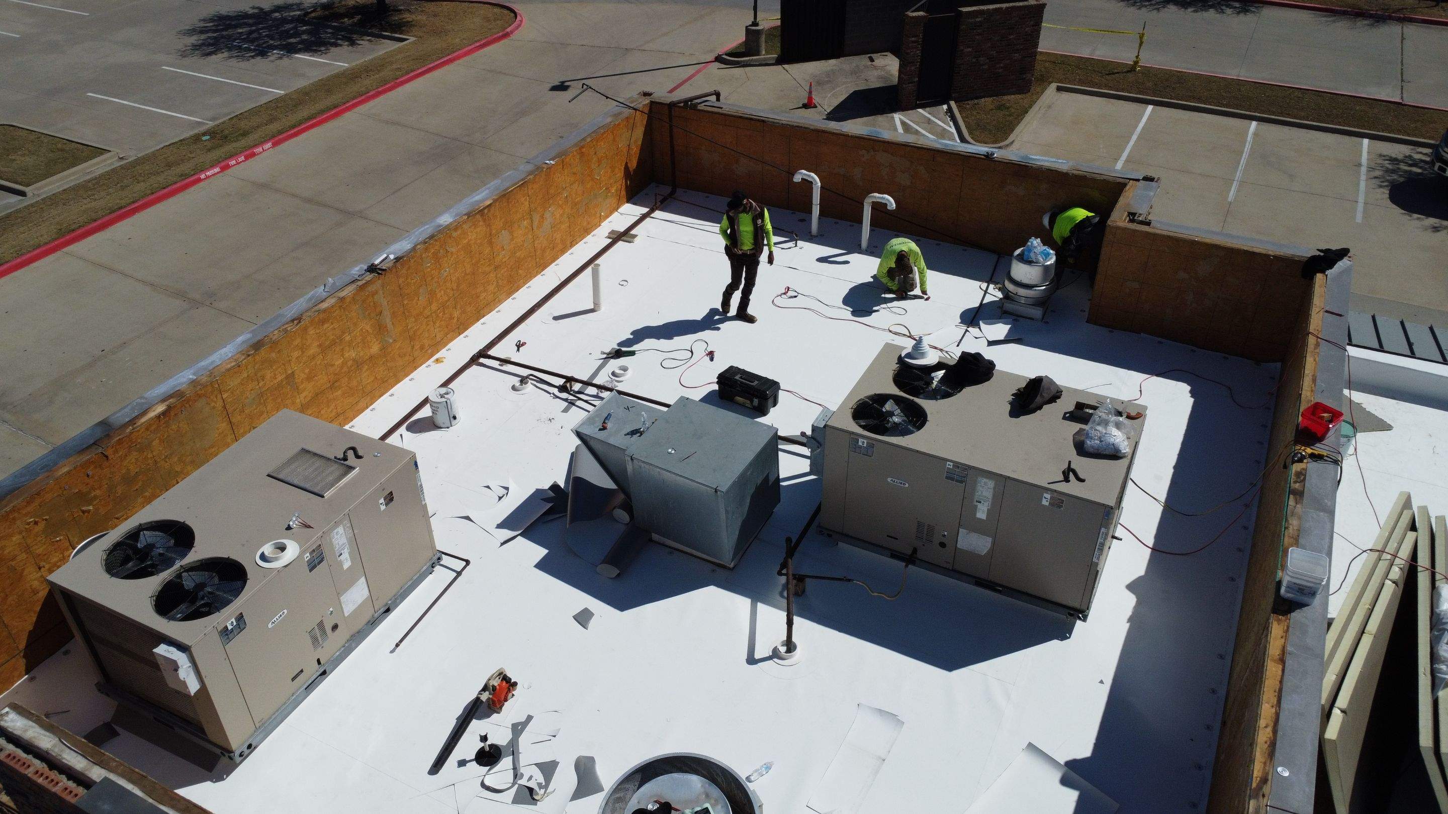 TPO Commercial Roofing Installation by 3:16 Roofing and Construction