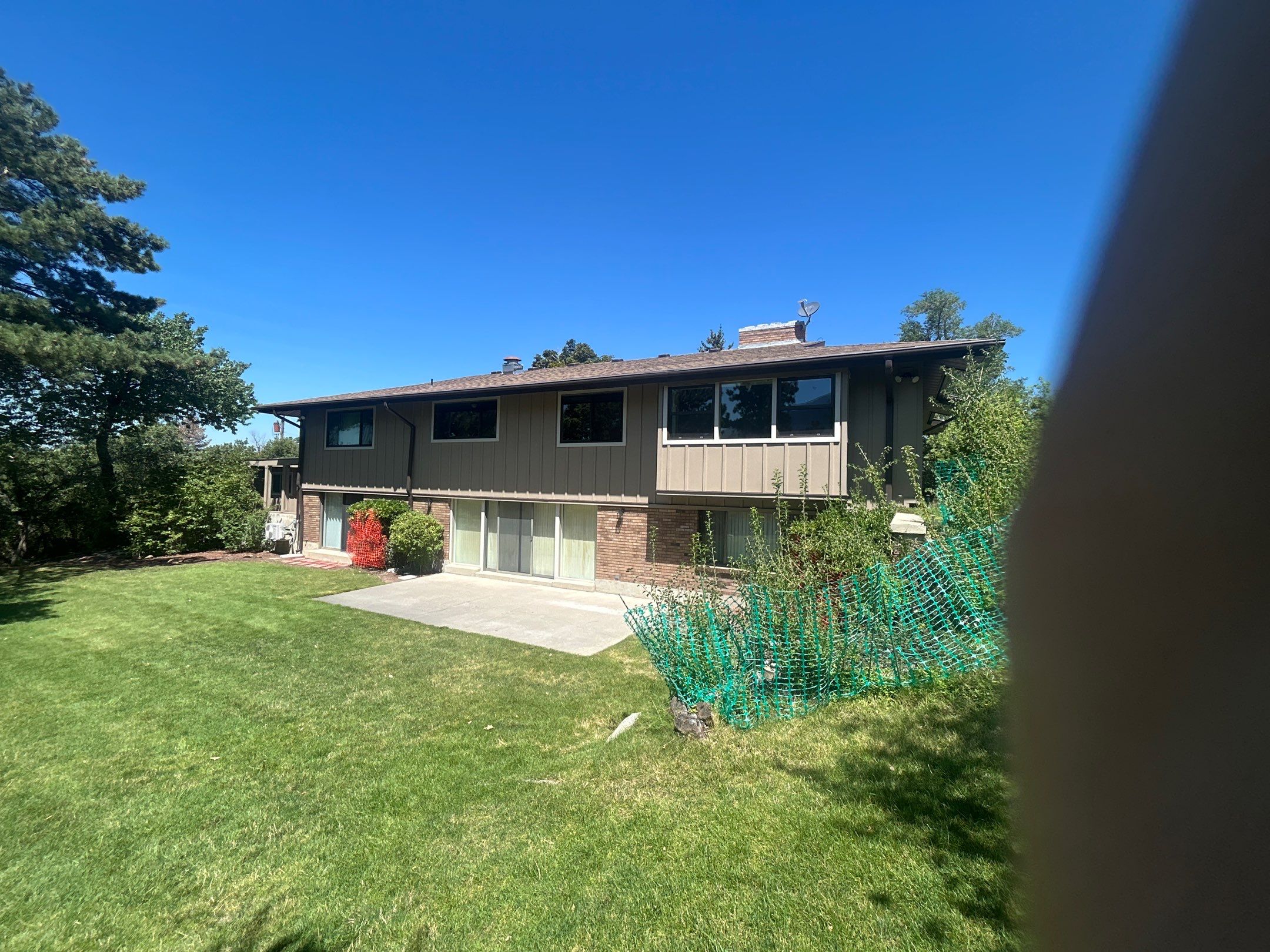 Complete Hardie Colorplus Board and Batten replacement with Custom Soffit Transformation in Sandy by Ideal Siding Utah