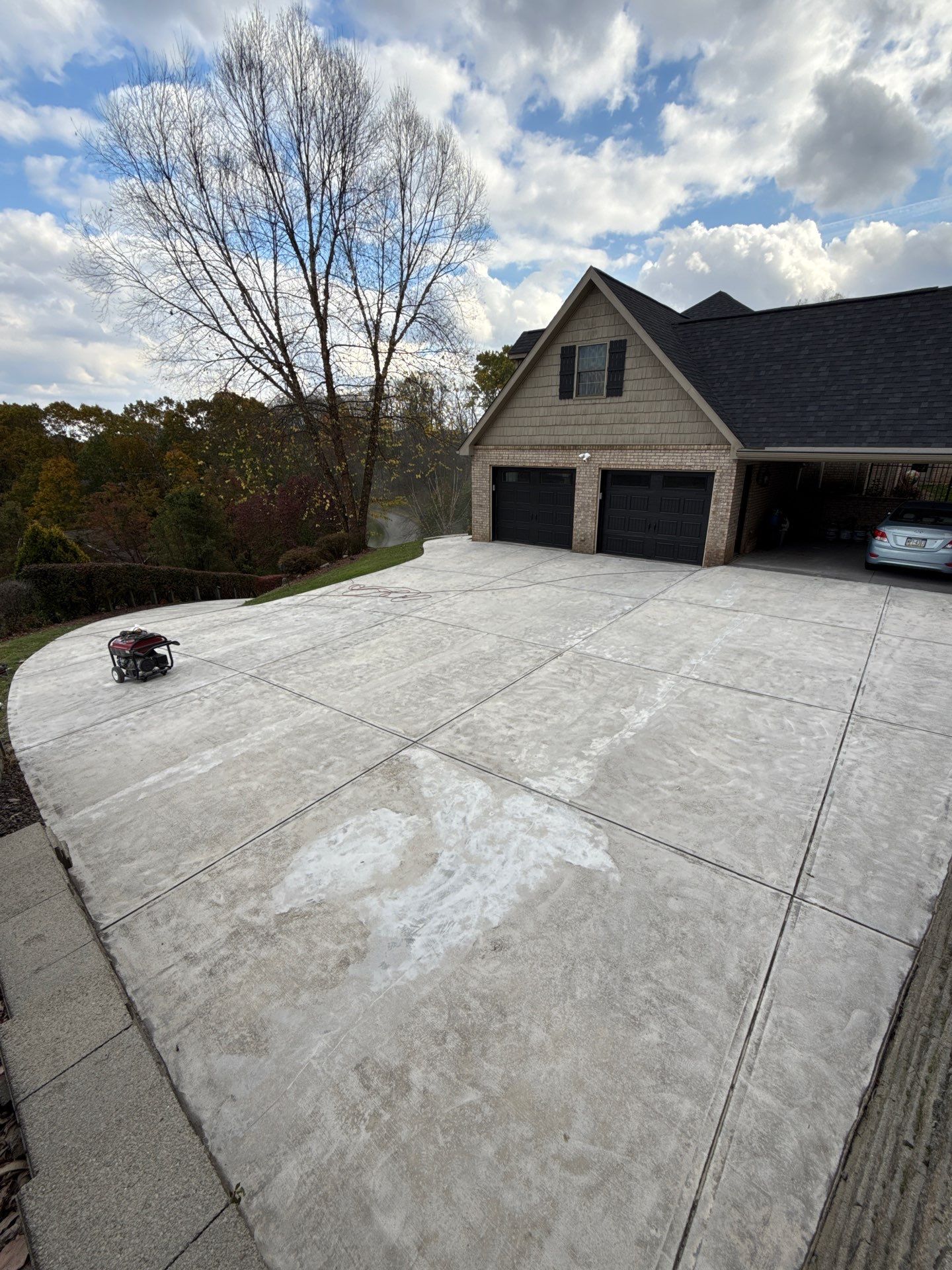 Steep Driveway Project in Sarver by Floors in a Day, Inc