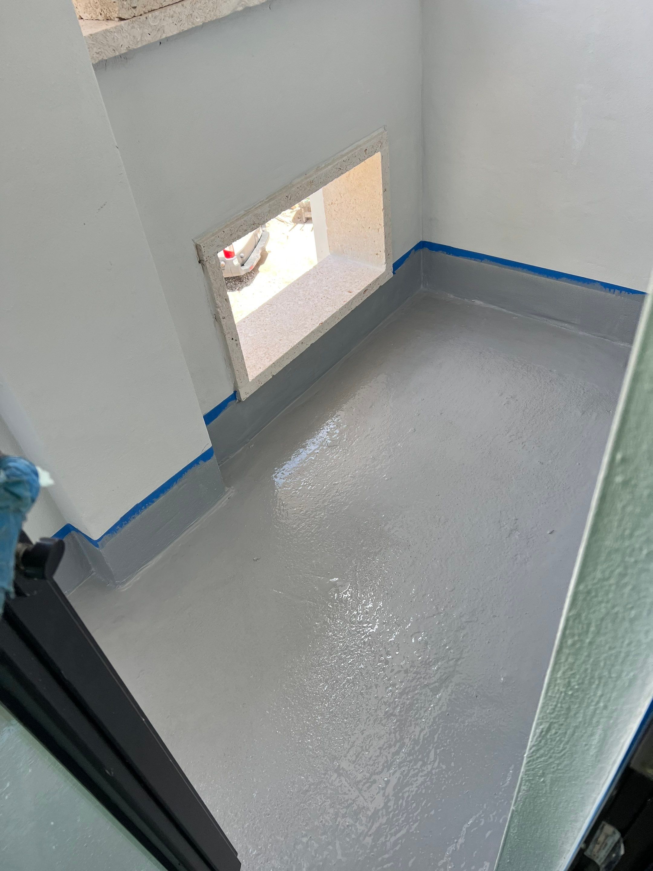 Santa Fe Clay Barrel tile, and Sika Waterproofing by BOB HILSON & CO INC