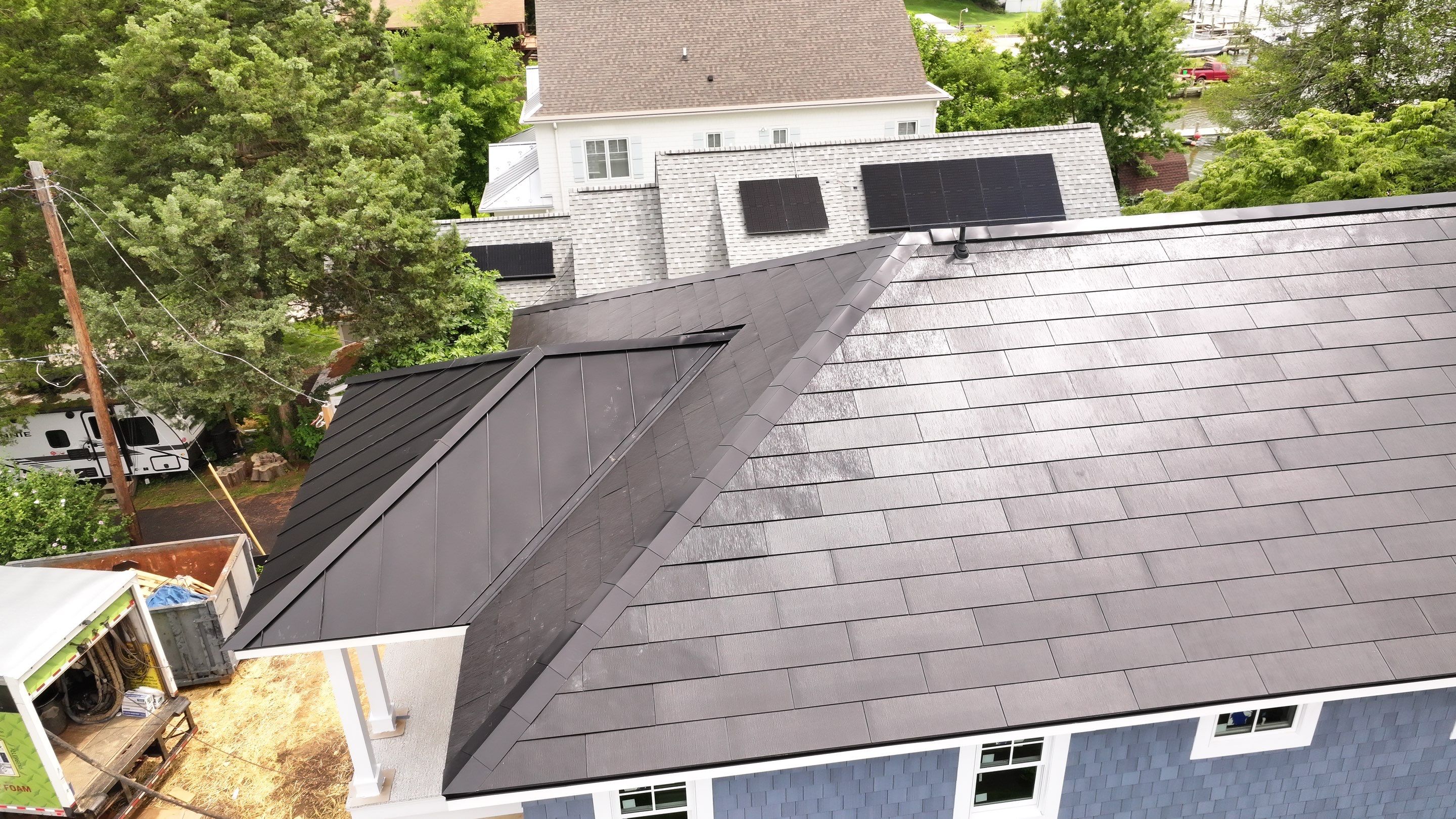 Tesla Solar Roof & Powerwall in Annapolis MD by American Home Contractors