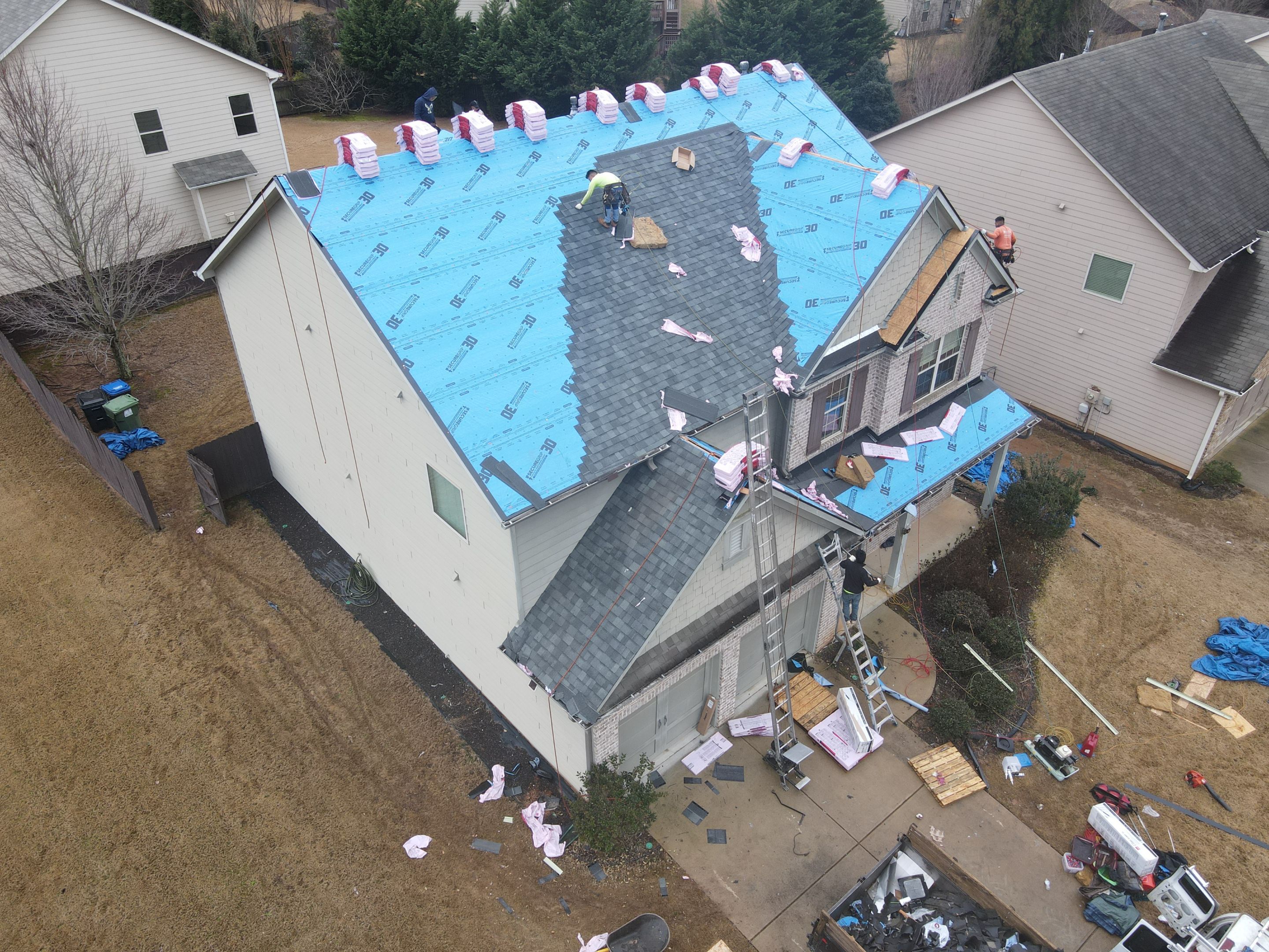 Residential Roofing Installation using Owens Corning by Inspector Roofing and Restoration